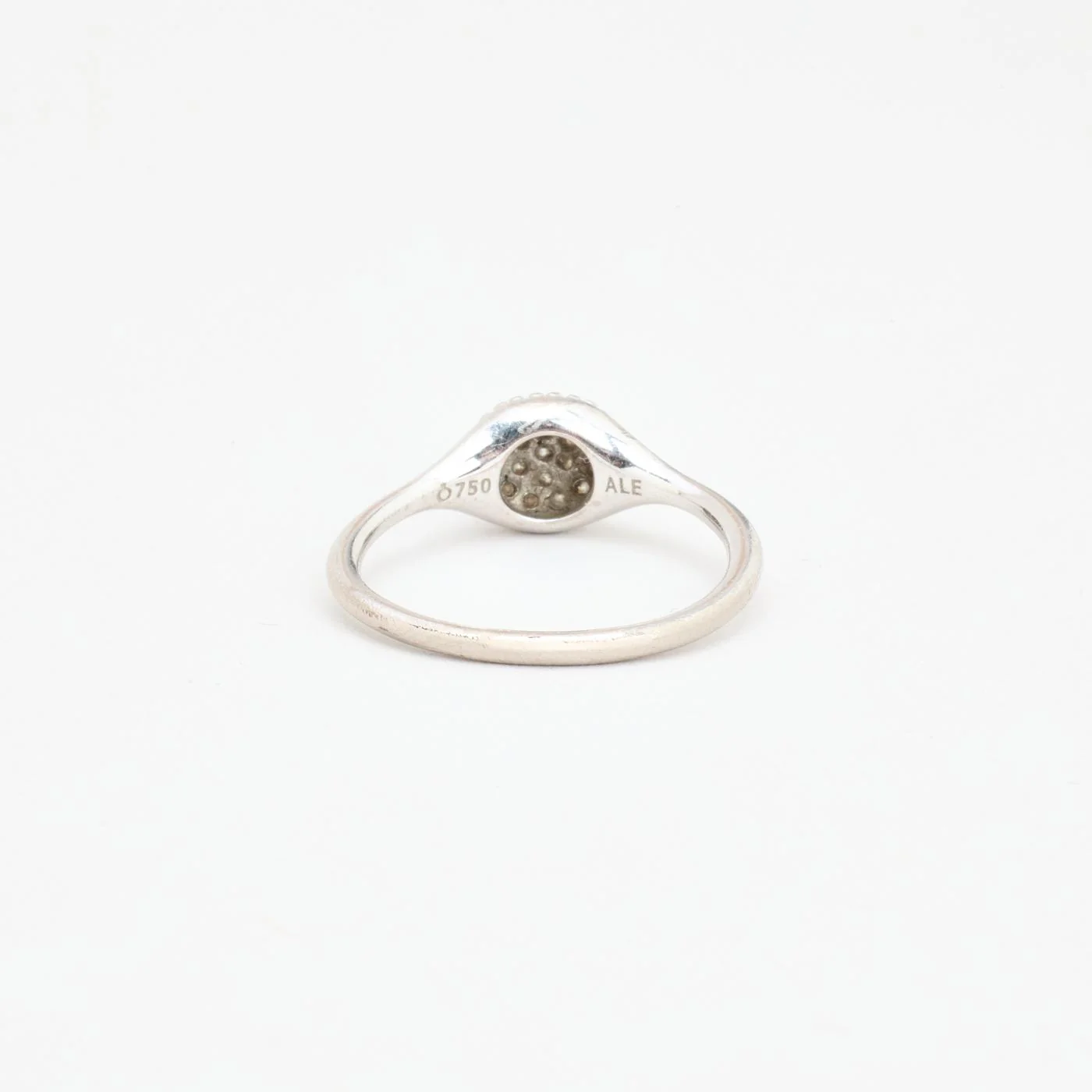 Pandora Lovepods pavéring med diamant (0.19 ct) i 18K vitt guld strl. 16.6 / strl. 52 - Image 3