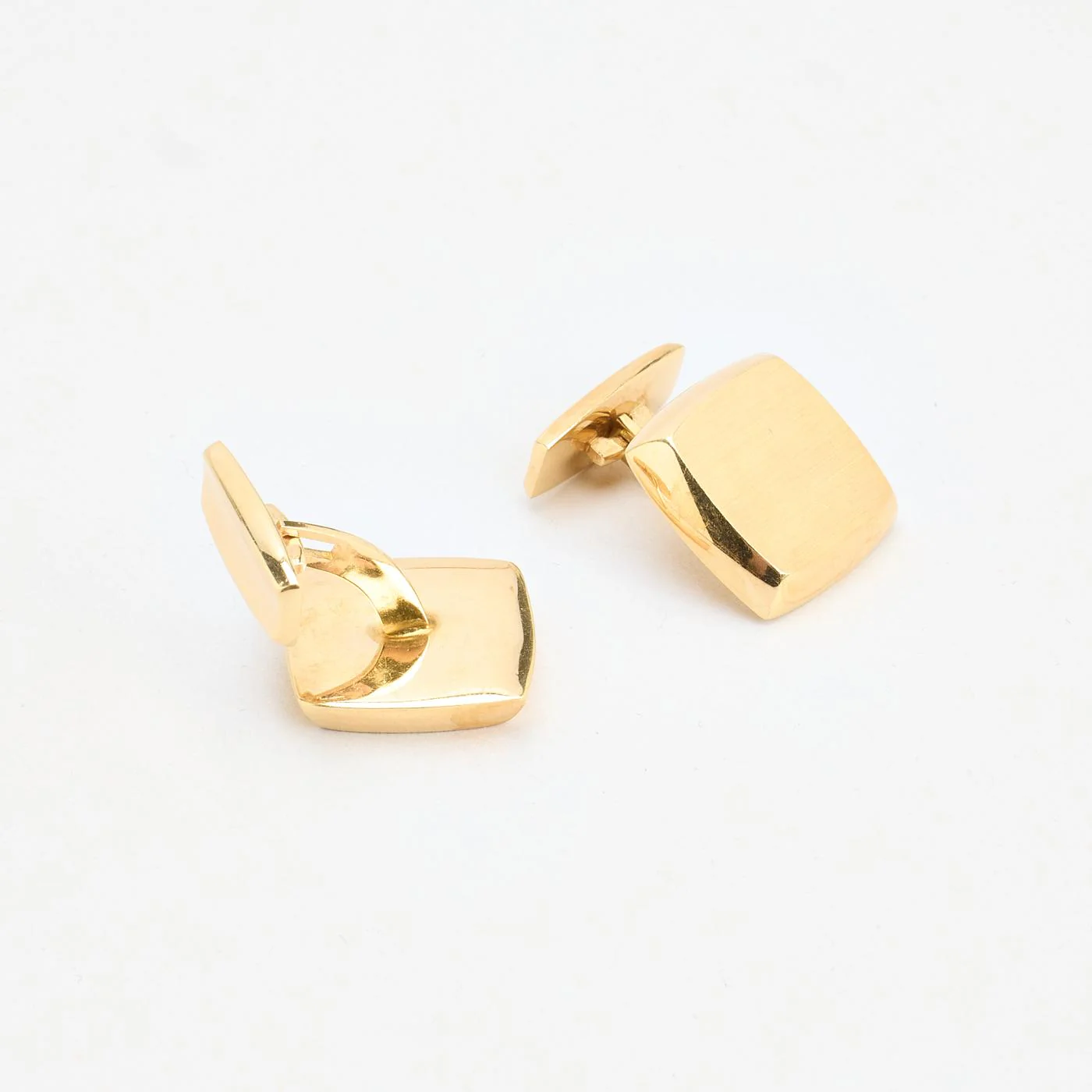 Geometrisk Manschettknappar i 14K guld, 1.7 cm, 8.33 g - Image 4
