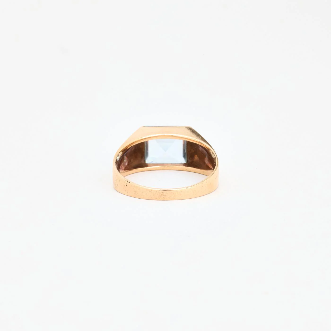 Klackring i 14K guld med en syntetisk spinell strl. 18.1 / strl. 57 - Image 4