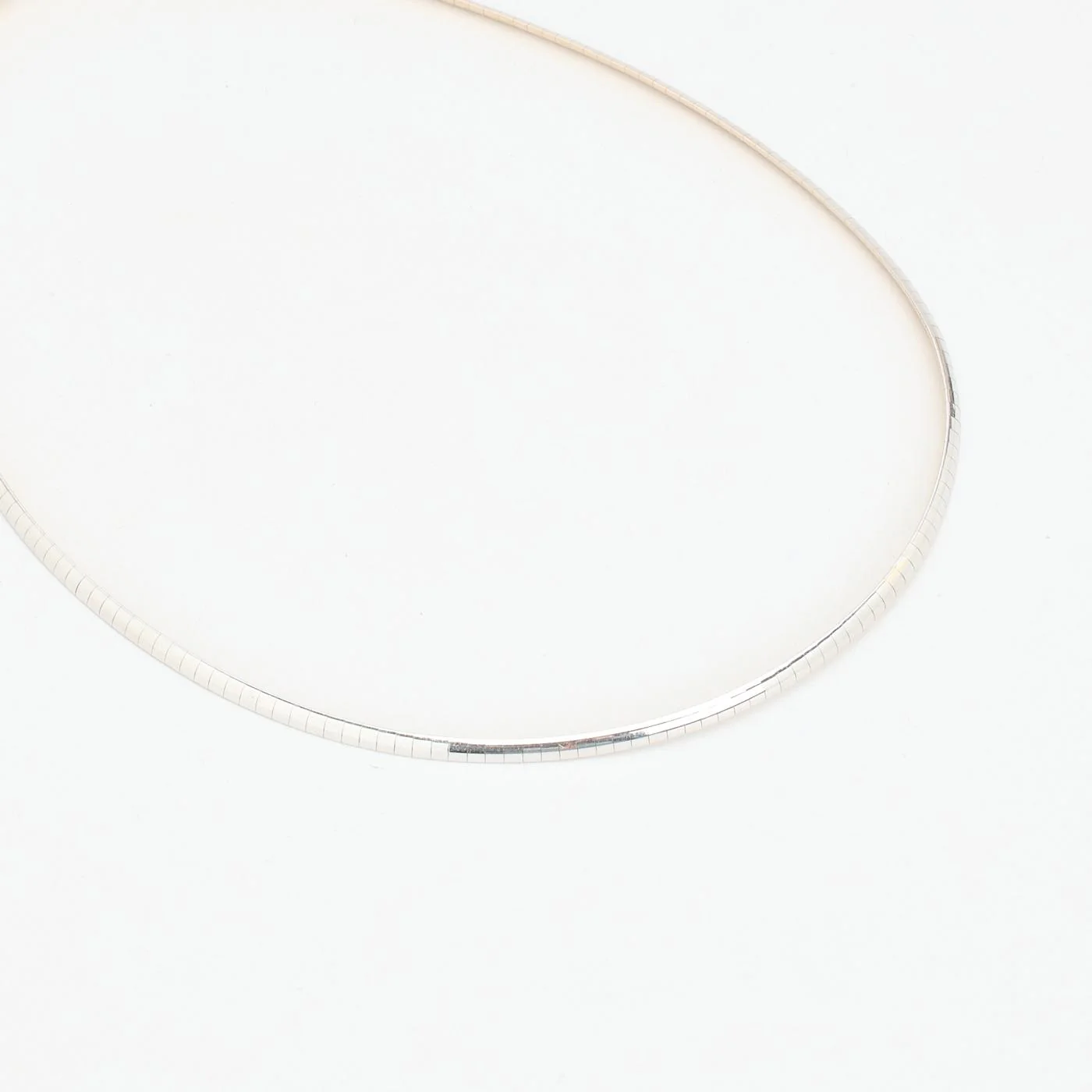 Omegakedja Halsband i 14K vitt guld, 47.5 cm, 11.1 g - Image 3