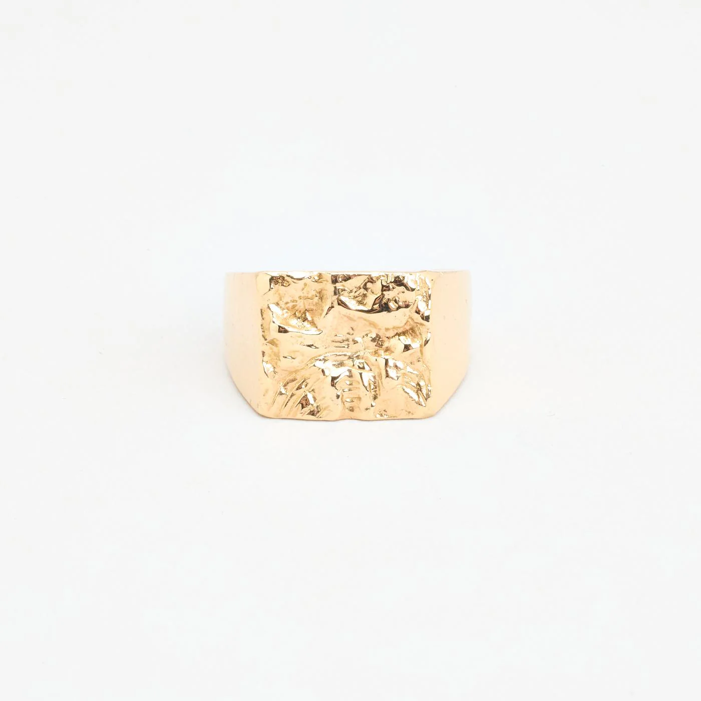 Organisk klackring i 14K guld strl. 19.1 / strl. 60