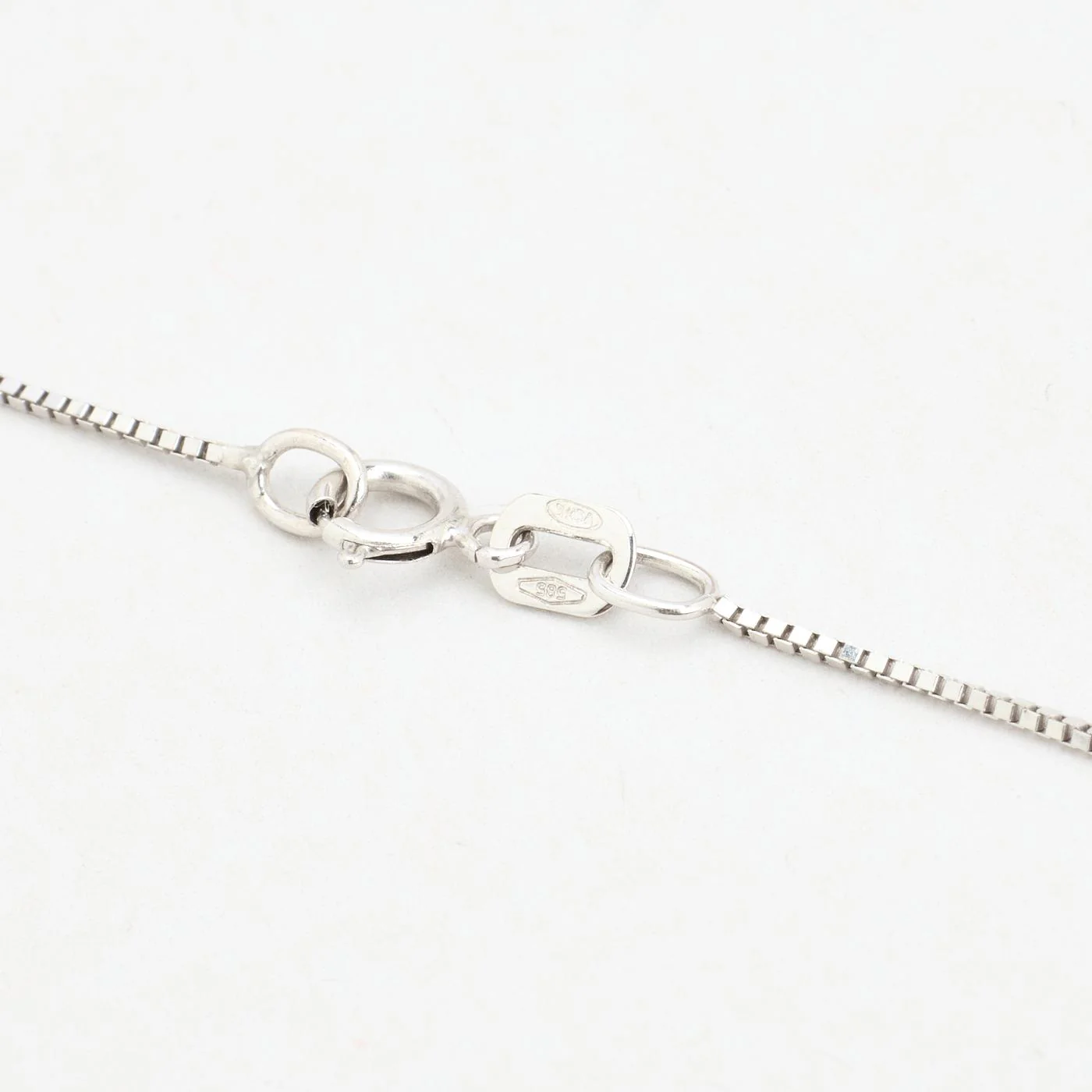 Hjärta Venezia Halsband i 14K vitt guld med en pärla och zirkonia, 42 cm, 1.5 g - Image 7