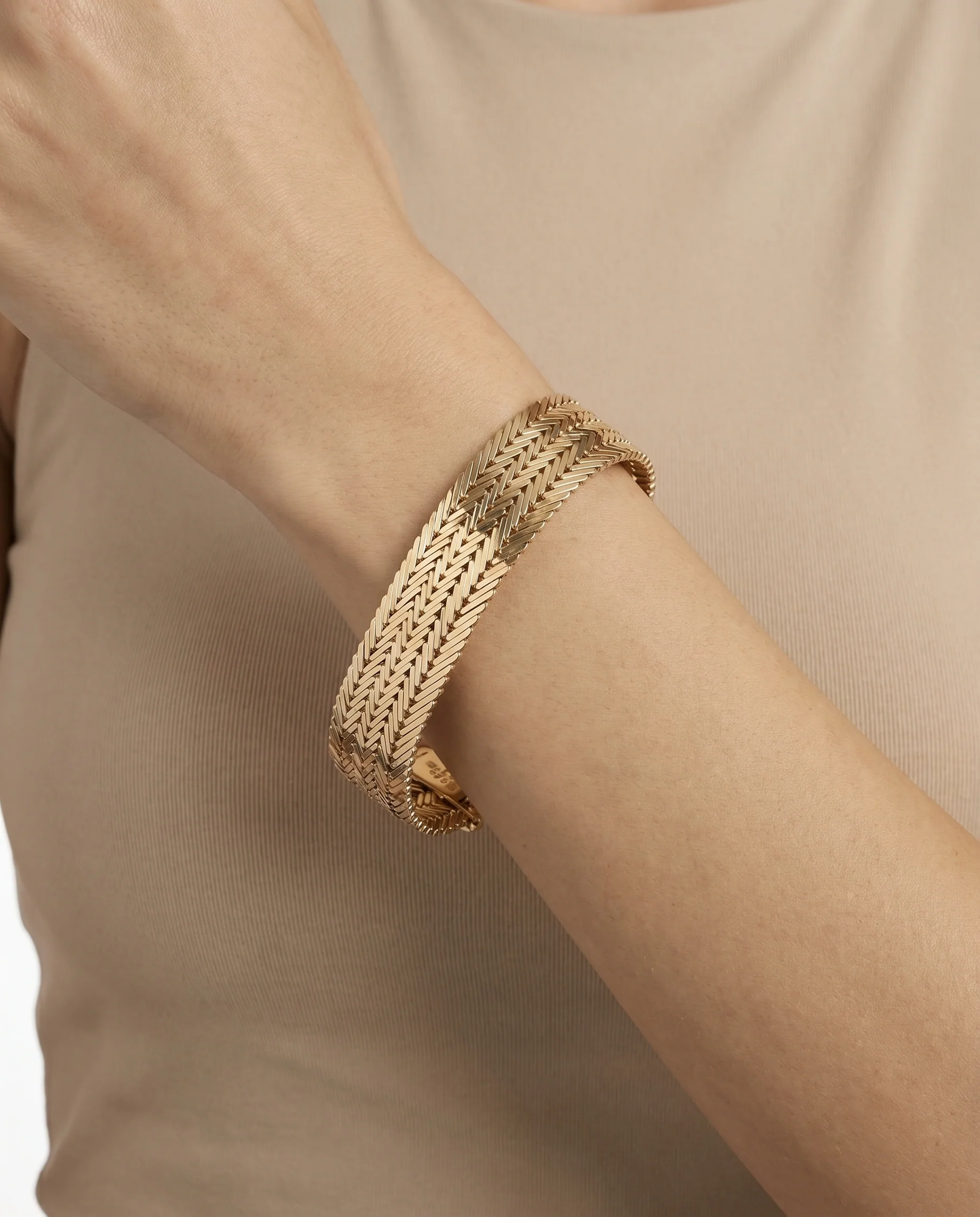 Geneve Armband i 14K guld, 19 cm, 46.74 g