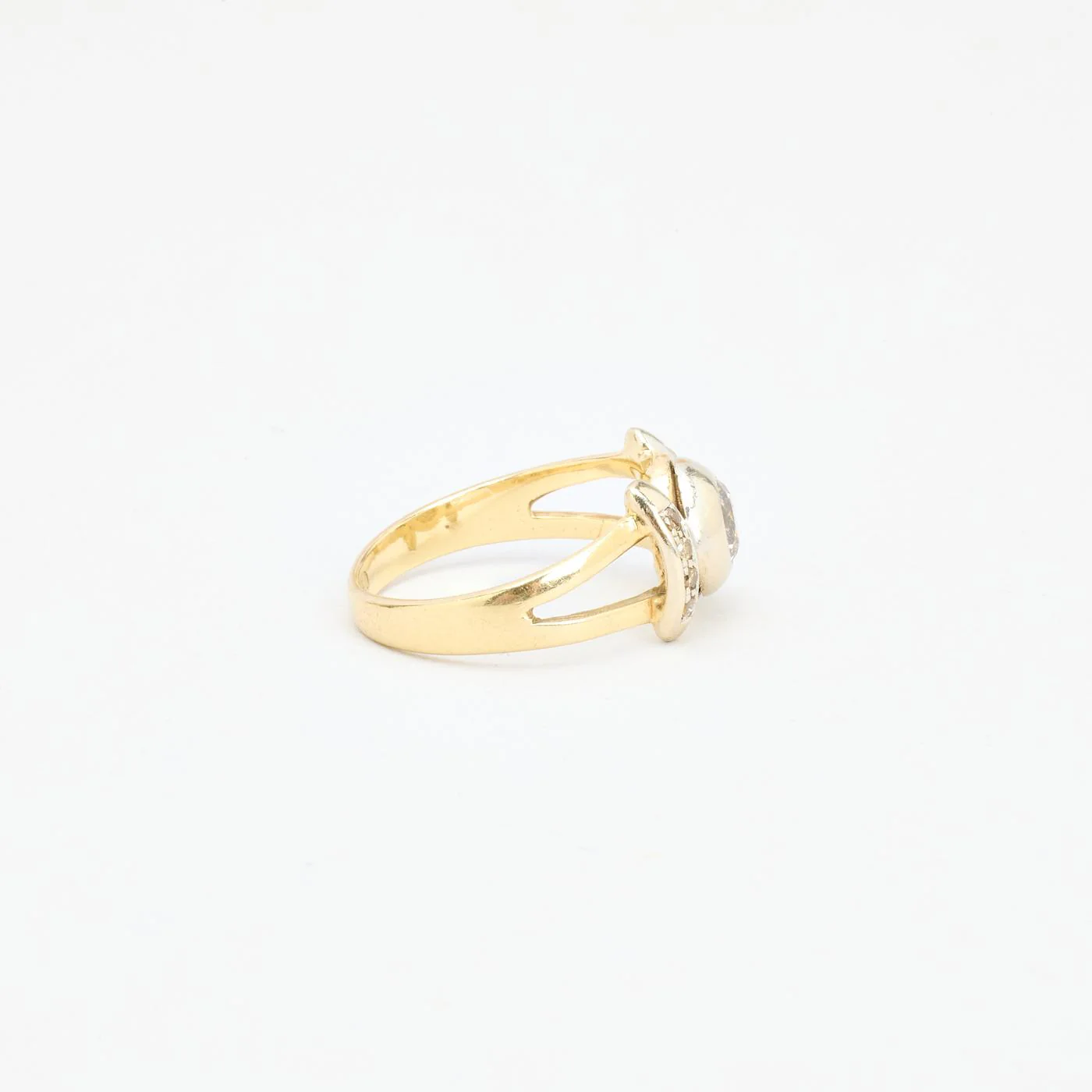 Statementring med diamant (0.59 ct) i 14K guld strl. 17.5 / strl. 55 - Image 3