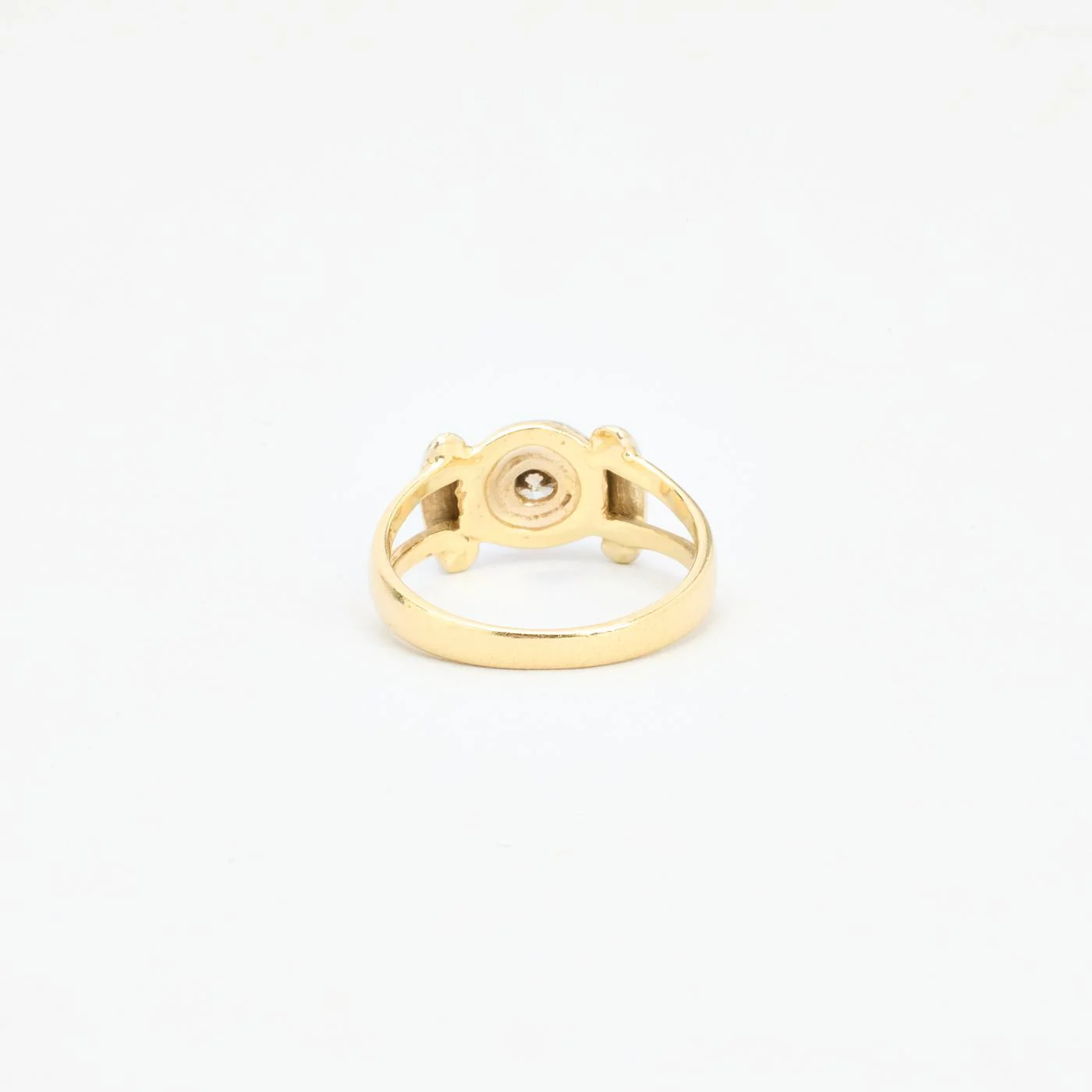 Statementring med diamant (0.59 ct) i 14K guld strl. 17.5 / strl. 55 - Image 4