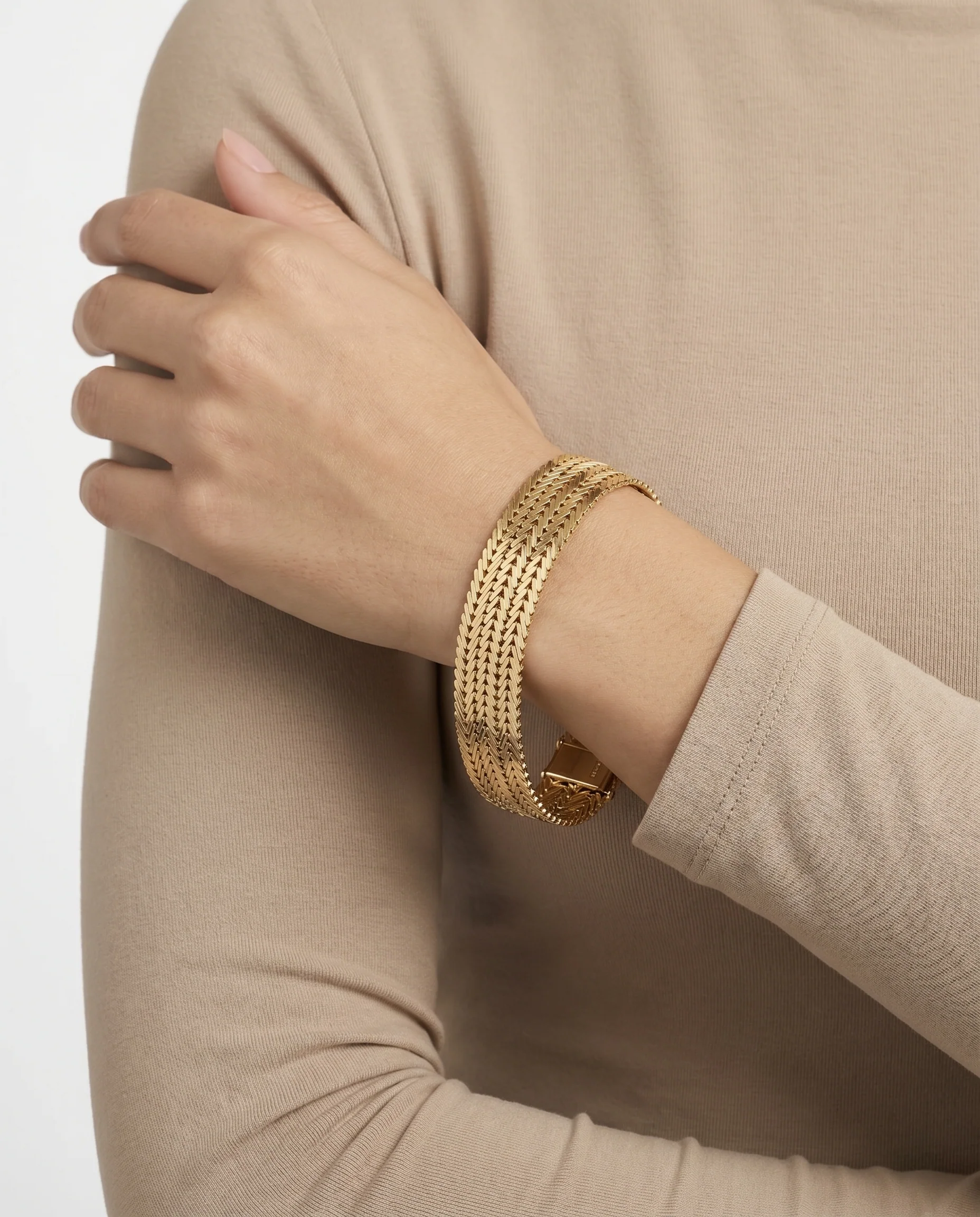 Geneve Armband i 14K guld, 19 cm, 45.3 g