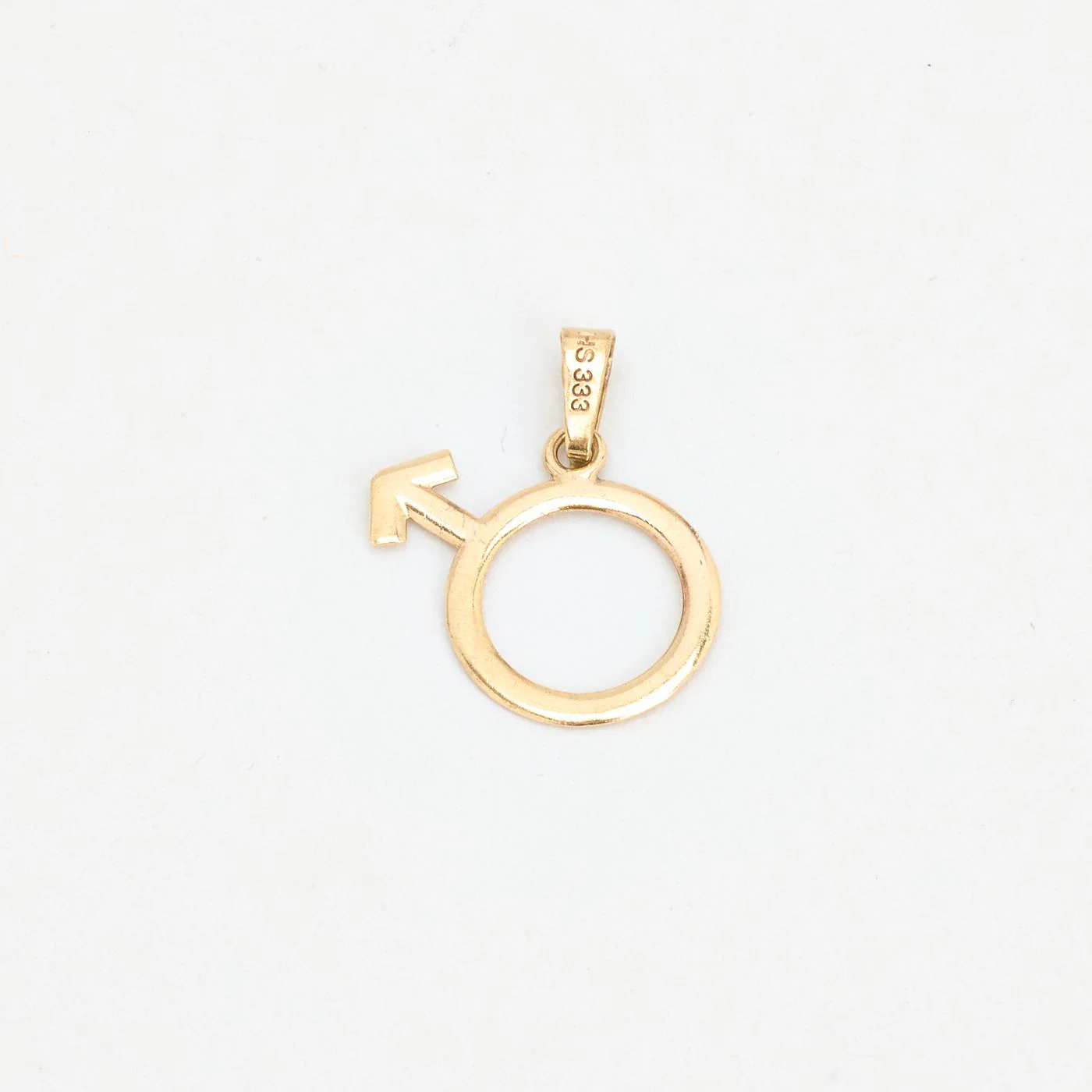 Herrskylthänge i 8K guld, 2.5 cm, 0.88 g - Image 3