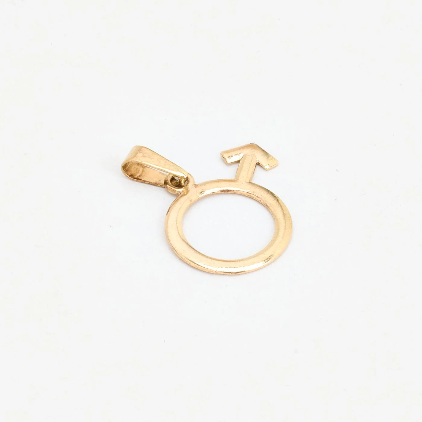 Herrskylthänge i 8K guld, 2.5 cm, 0.88 g - Image 4