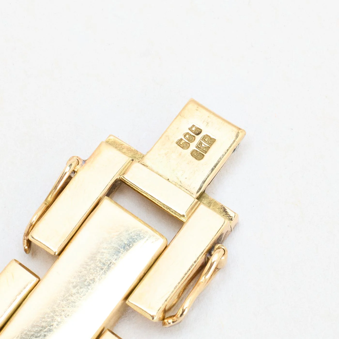Block Armband i 14K guld, 20 cm, 26.1 g - Image 5