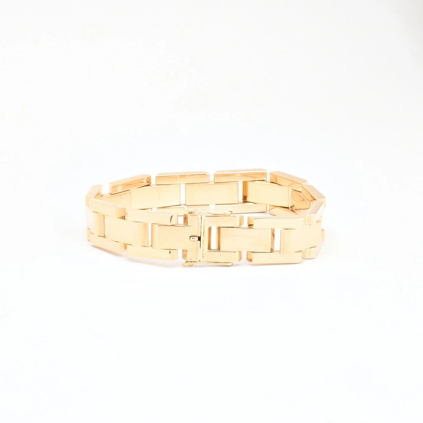 Block Armband i 14K guld, 18.5 cm, 29.85 g - Image 3
