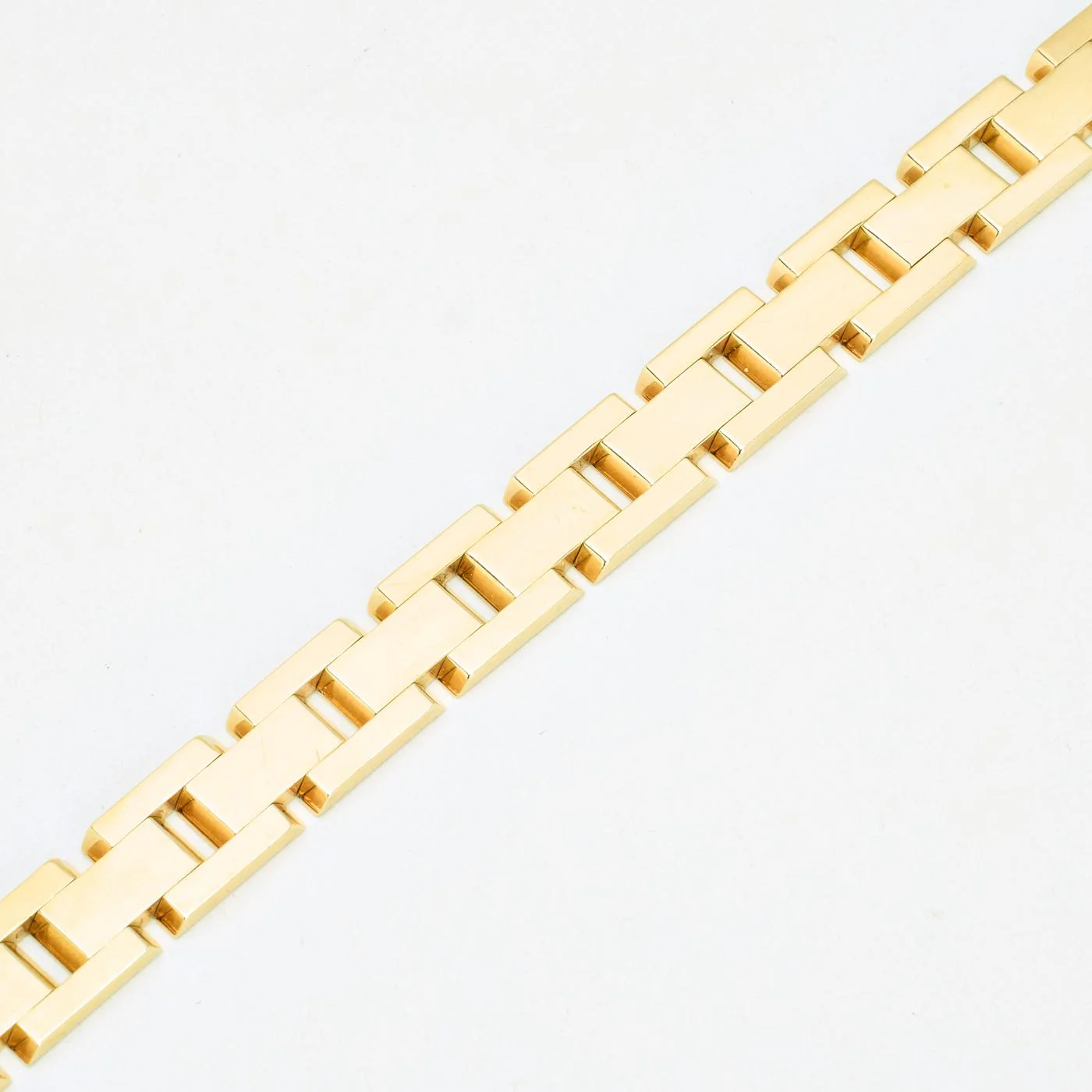 Block Armband i 14K guld, 18.5 cm, 29.85 g - Image 4