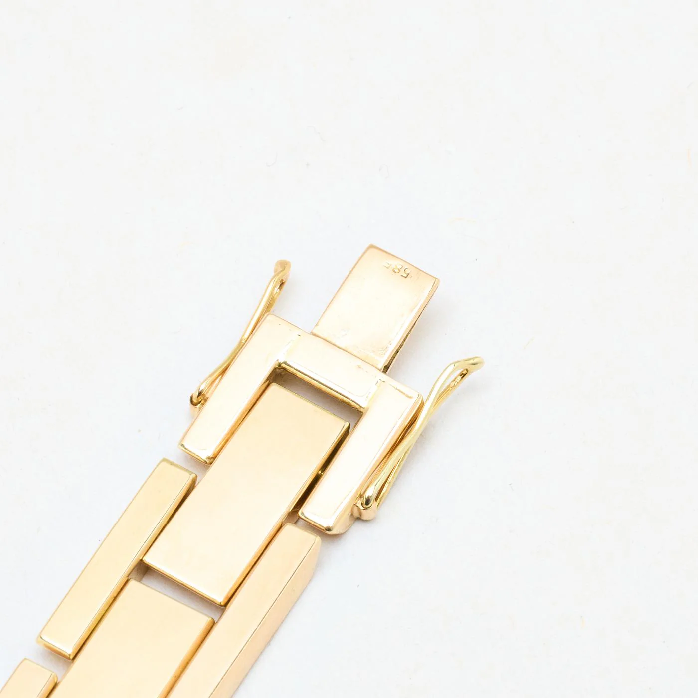 Block Armband i 14K guld, 18.5 cm, 29.85 g - Image 5