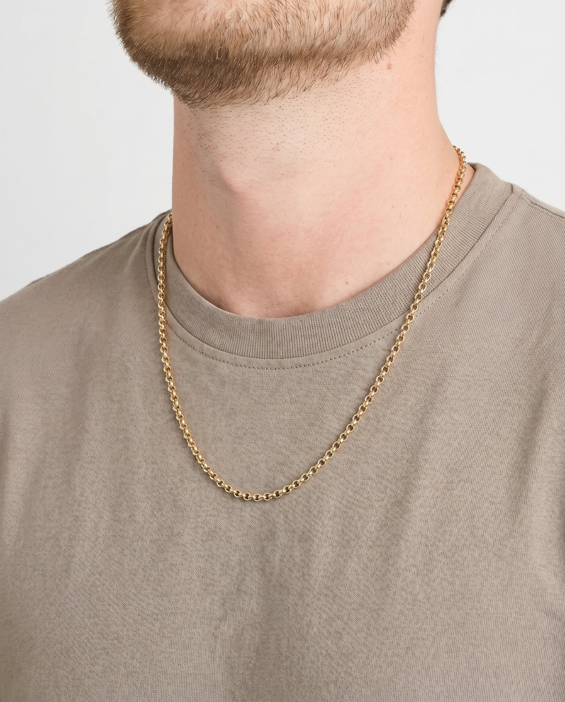 Ärtkedja Halsband i 14K guld, 56.5 cm, 22.9 g