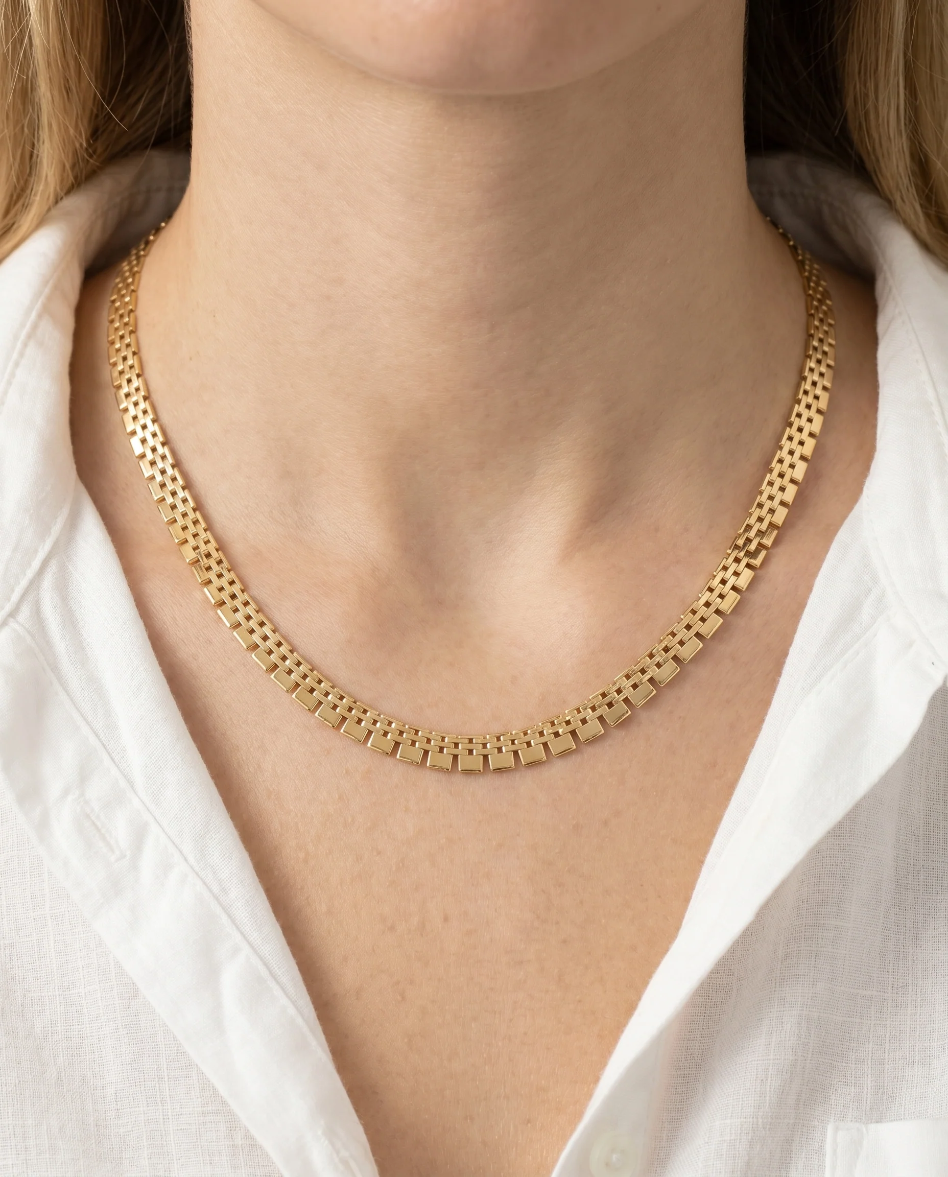 Korridor Halsband i 14K guld, 44.5 cm, 27.48 g