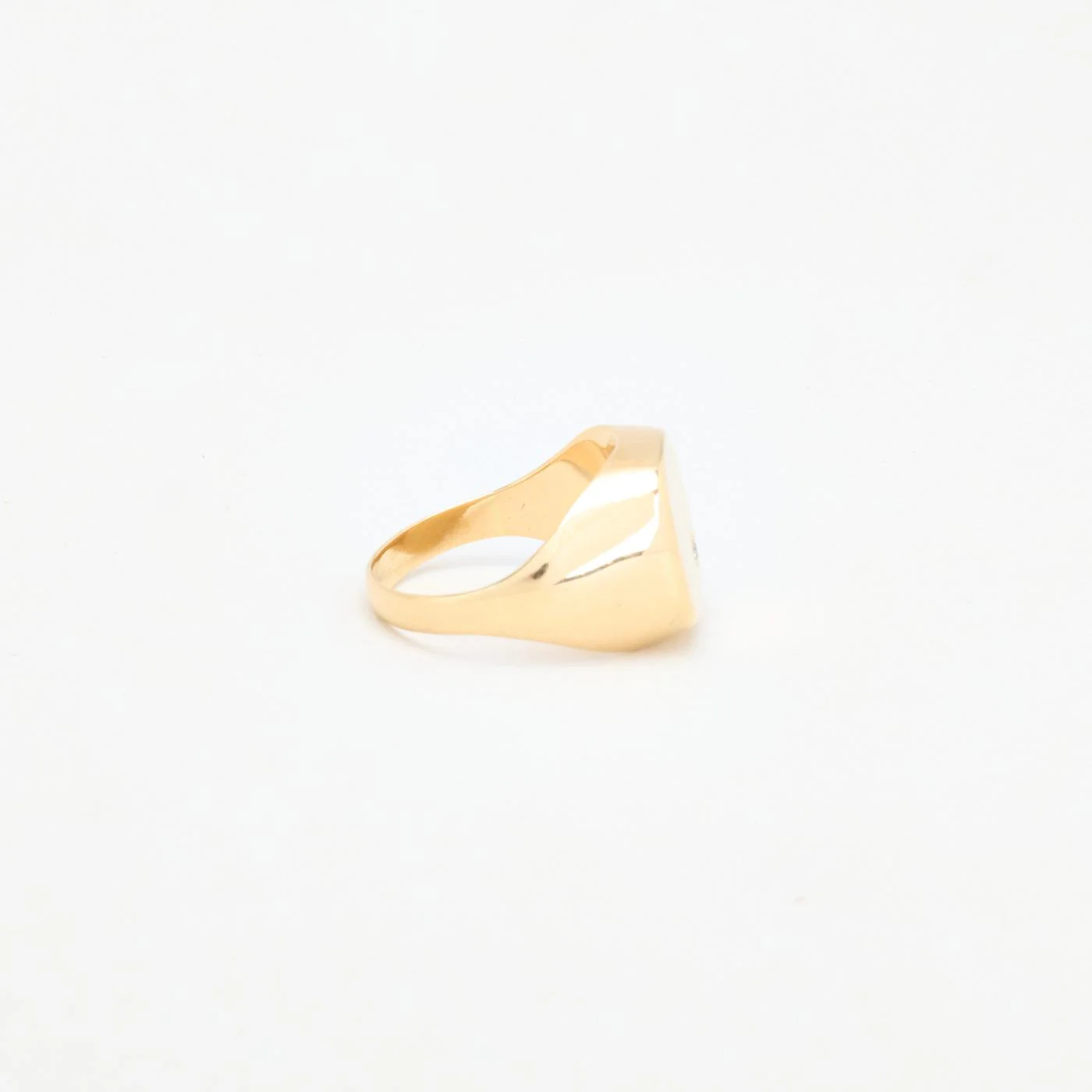 Klackring med diamant (0.02 ct) i 14K guld strl. 19.4 / strl. 61 - Image 4
