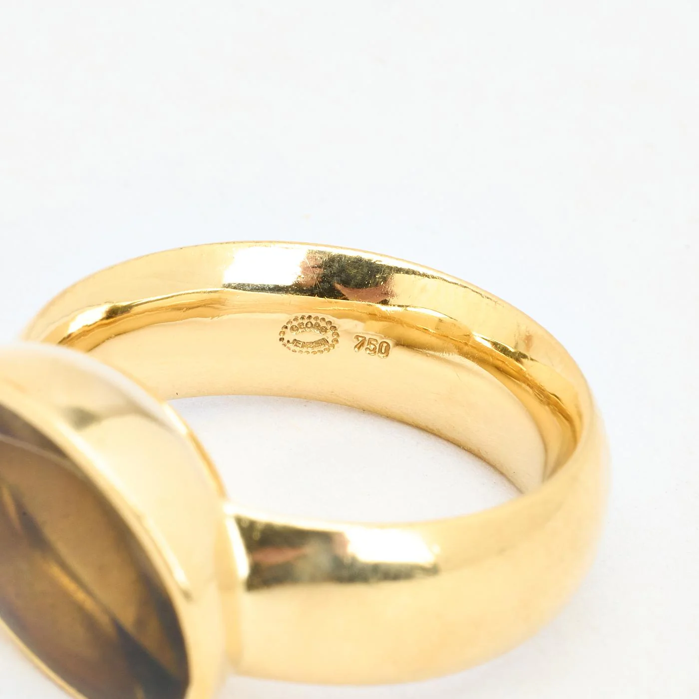 Georg Jensen Nordic Summer statementring i 18K guld med en rökkvarts strl. 15.9 / strl. 50 - Image 5
