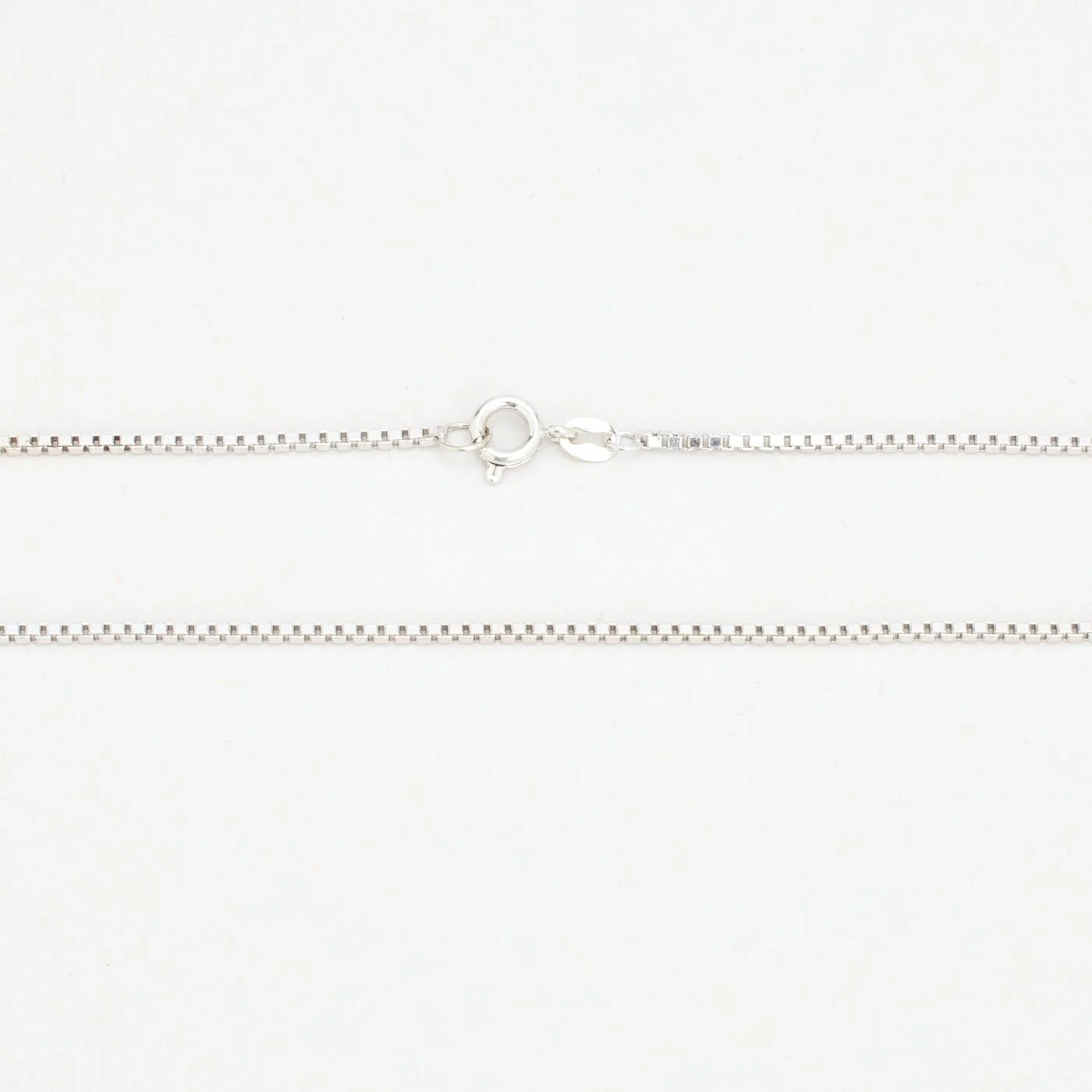 Blomma Venezia solitärhalsband med diamant (0.03 ct) i 14K vitt guld, 42 cm, 5.1 g - Image 5