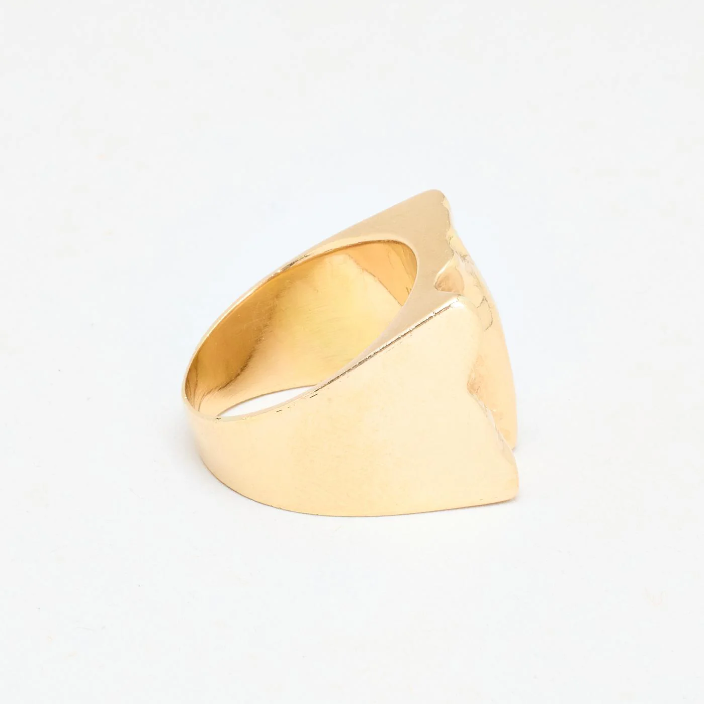 Organisk klackring i 14K guld strl. 17.5 / strl. 55 - Image 2