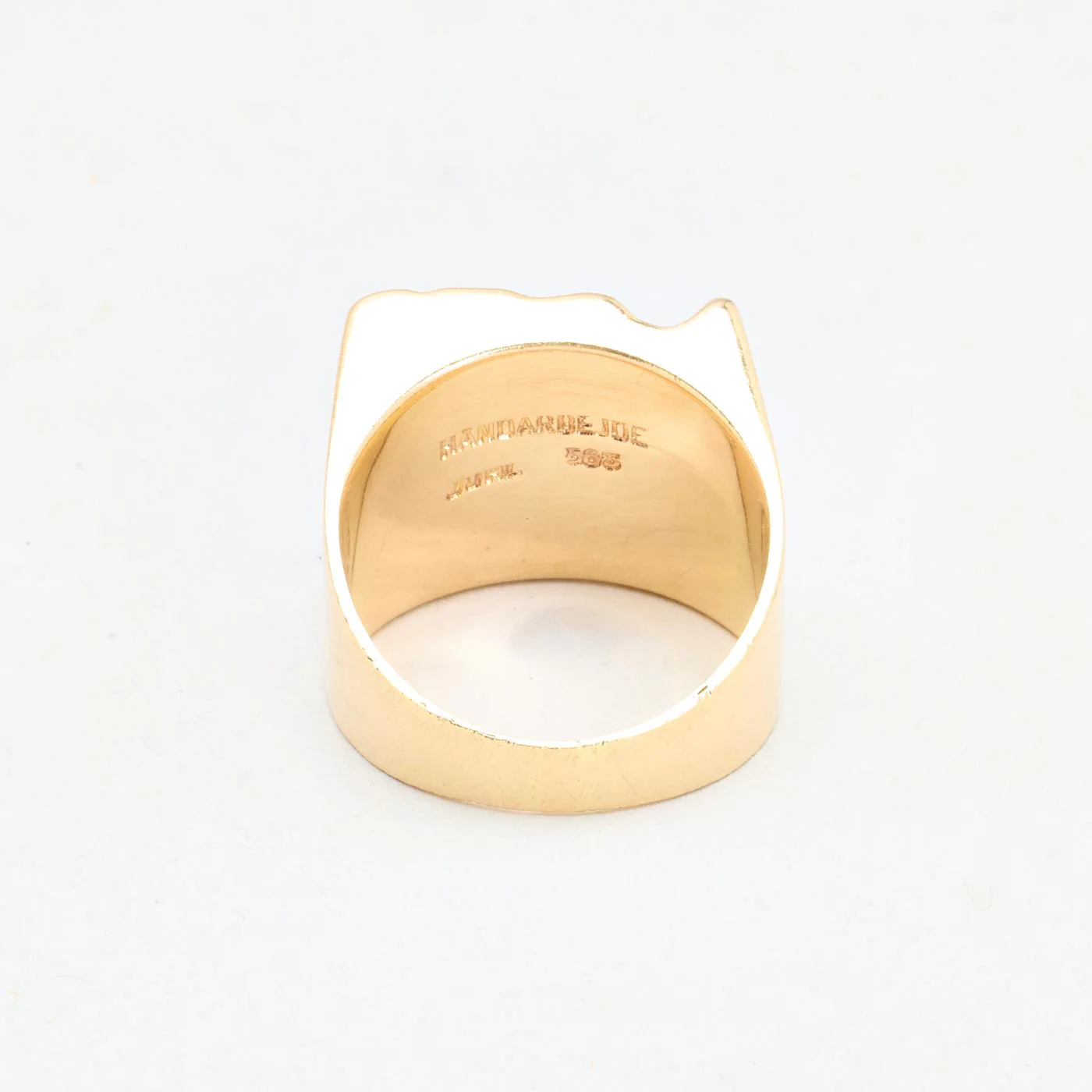 Organisk klackring i 14K guld strl. 17.5 / strl. 55 - Image 3