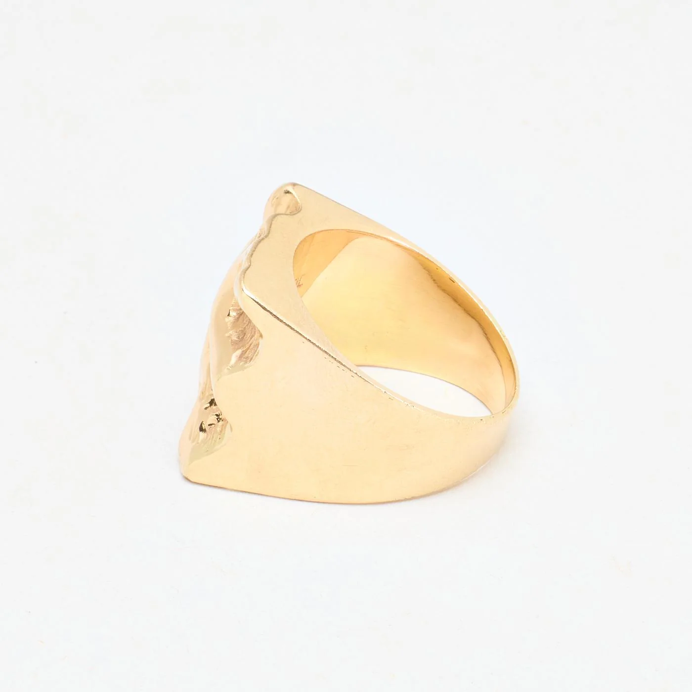 Organisk klackring i 14K guld strl. 17.5 / strl. 55 - Image 4