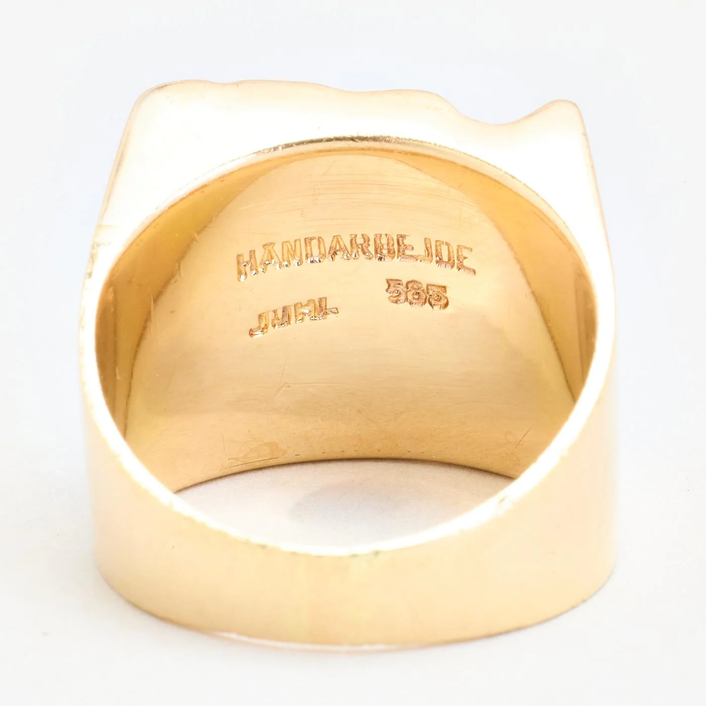 Organisk klackring i 14K guld strl. 17.5 / strl. 55 - Image 5