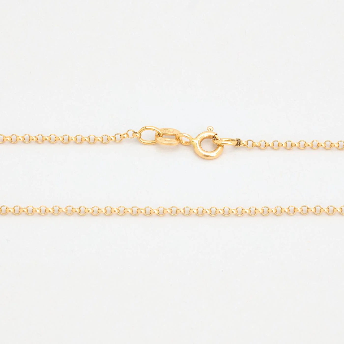 Geometrisk Ankarkedja Halsband med diamant (0.03 ct) i 18K guld, 42 cm, 3.8 g - Image 5