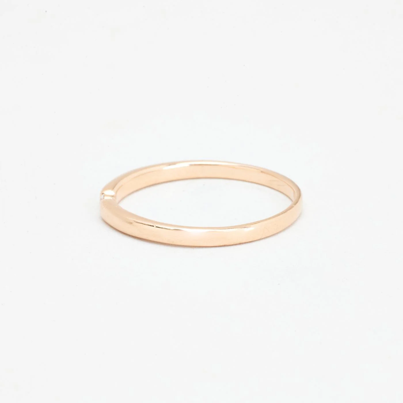 Alliansring med diamant (0.03 ct) i 14K guld strl. 18.5 / strl. 58 - Image 5