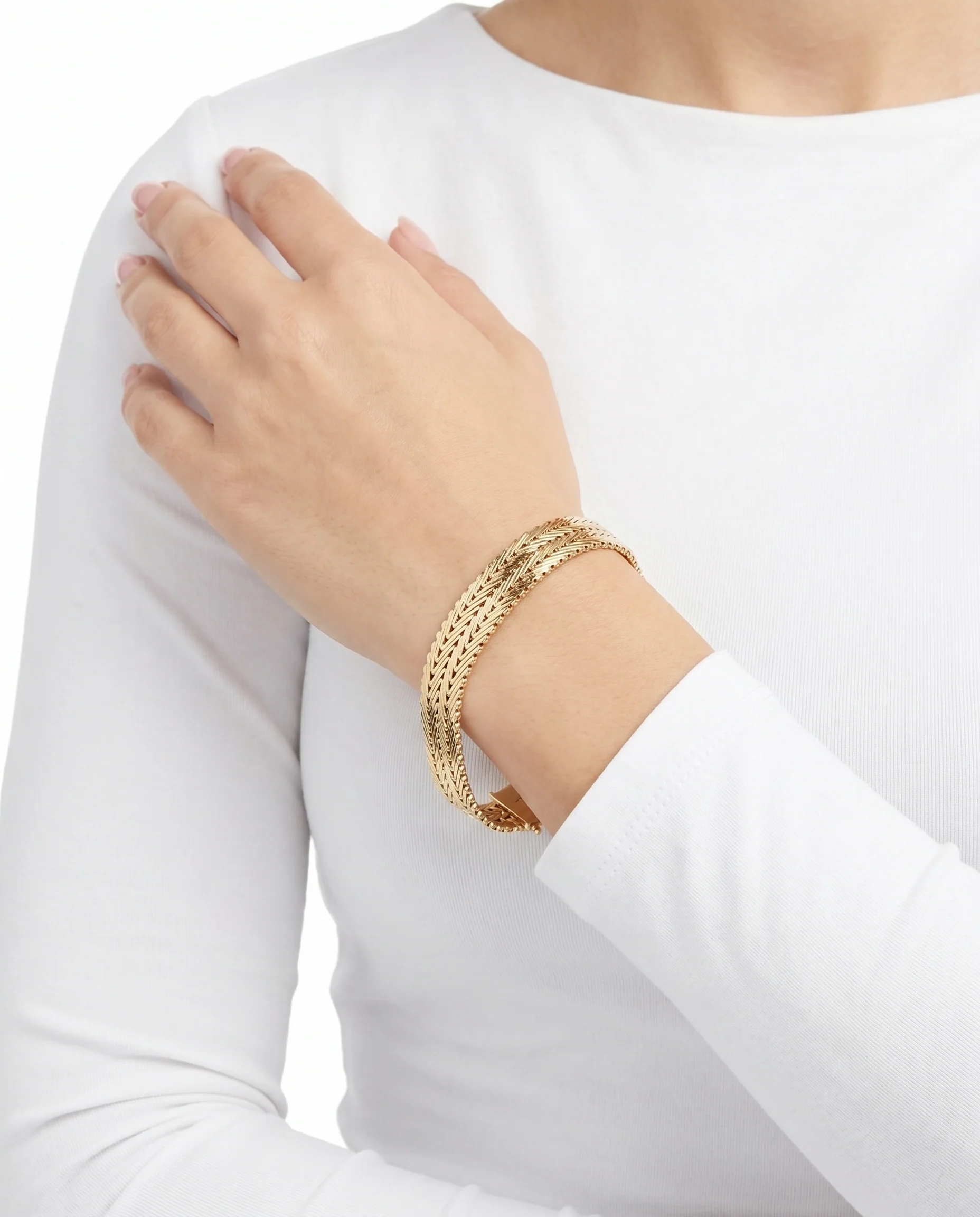 Geneve Armband i 14K guld, 19.5 cm, 27.7 g