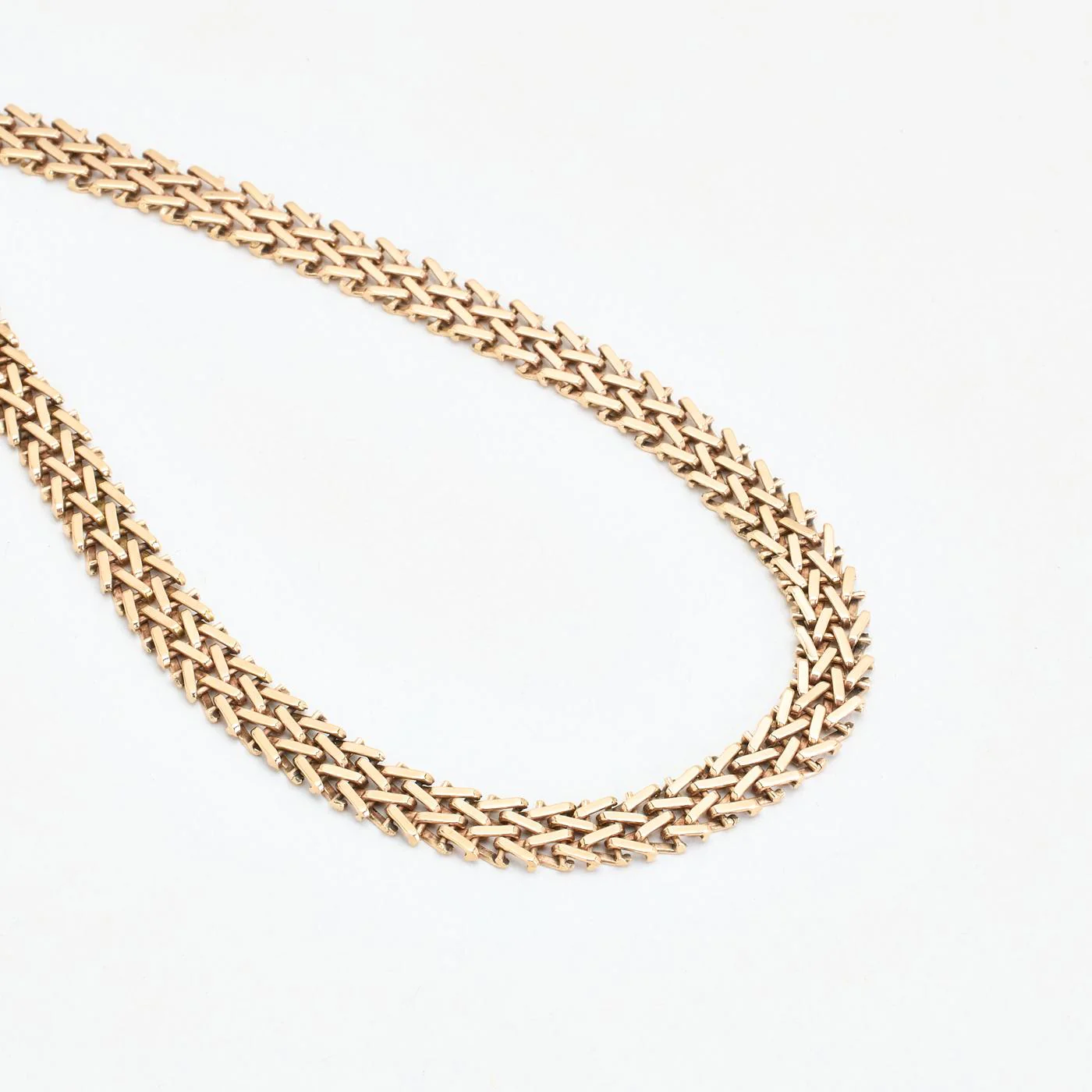 Fiskbenskedja Halsband i 8K guld, 40.5 cm, 30.65 g - Image 3