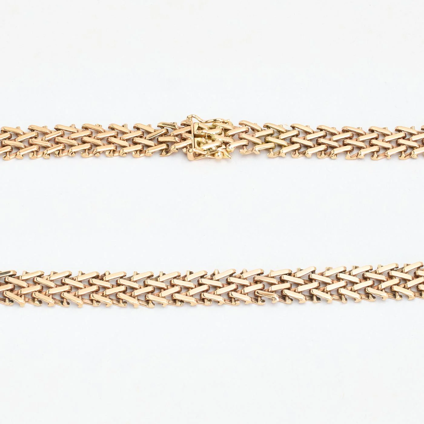 Fiskbenskedja Halsband i 8K guld, 40.5 cm, 30.65 g - Image 4