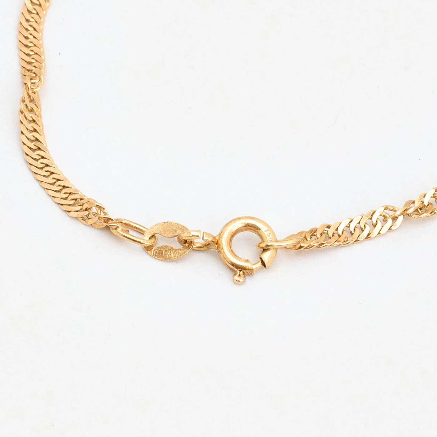 Singaporekedja Ankelkedja i 18K guld, 23.5 cm, 2.37 g - Image 4
