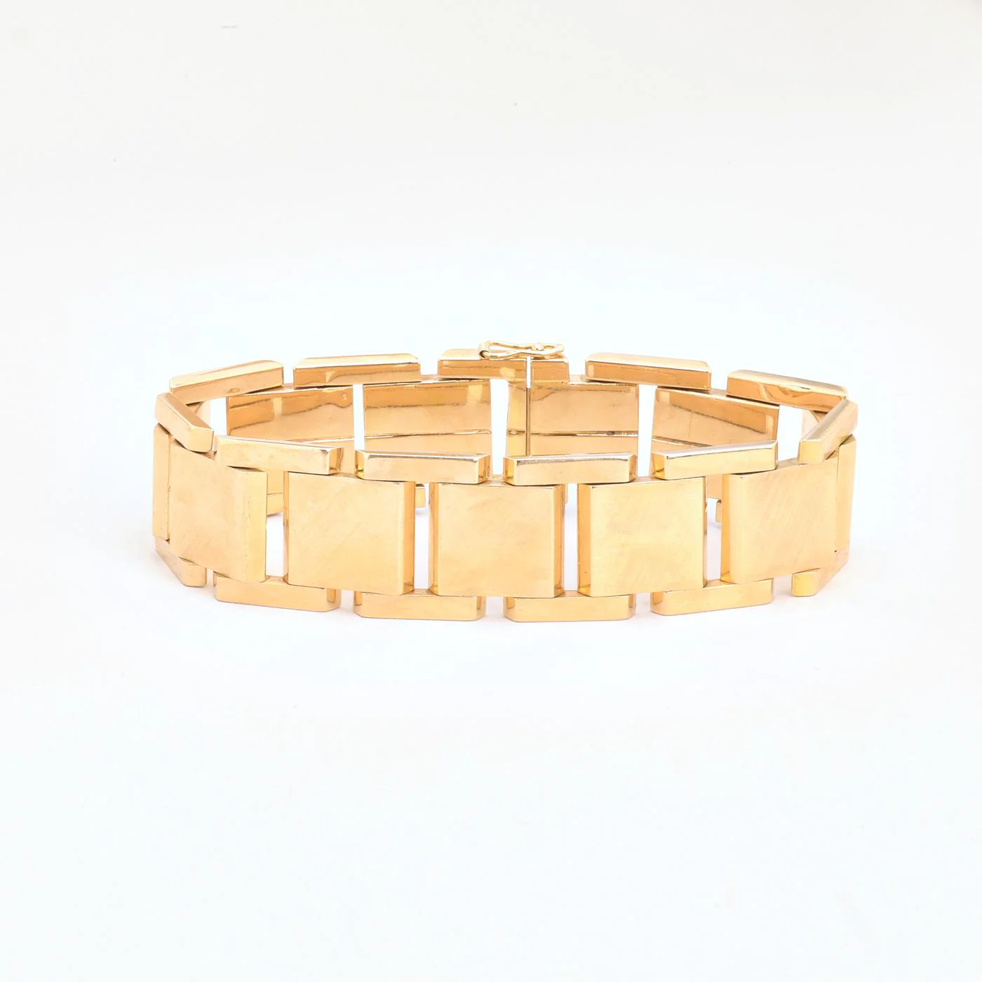 Block Armband i 14K guld, 18.5 cm, 34.61 g - Image 2