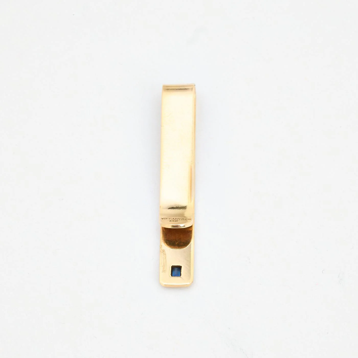 Tiffany & Co. Slipsklämma i 14K guld med en safir, 4.2 cm, 5.3 g - Image 2