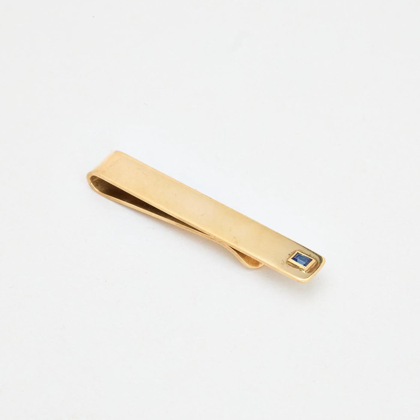 Tiffany & Co. Slipsklämma i 14K guld med en safir, 4.2 cm, 5.3 g - Image 3