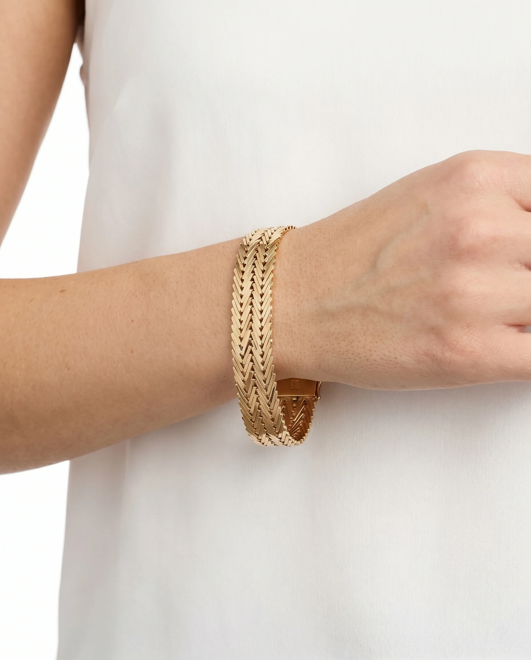 Geneve Armband i 14K guld, 21 cm, 34.63 g