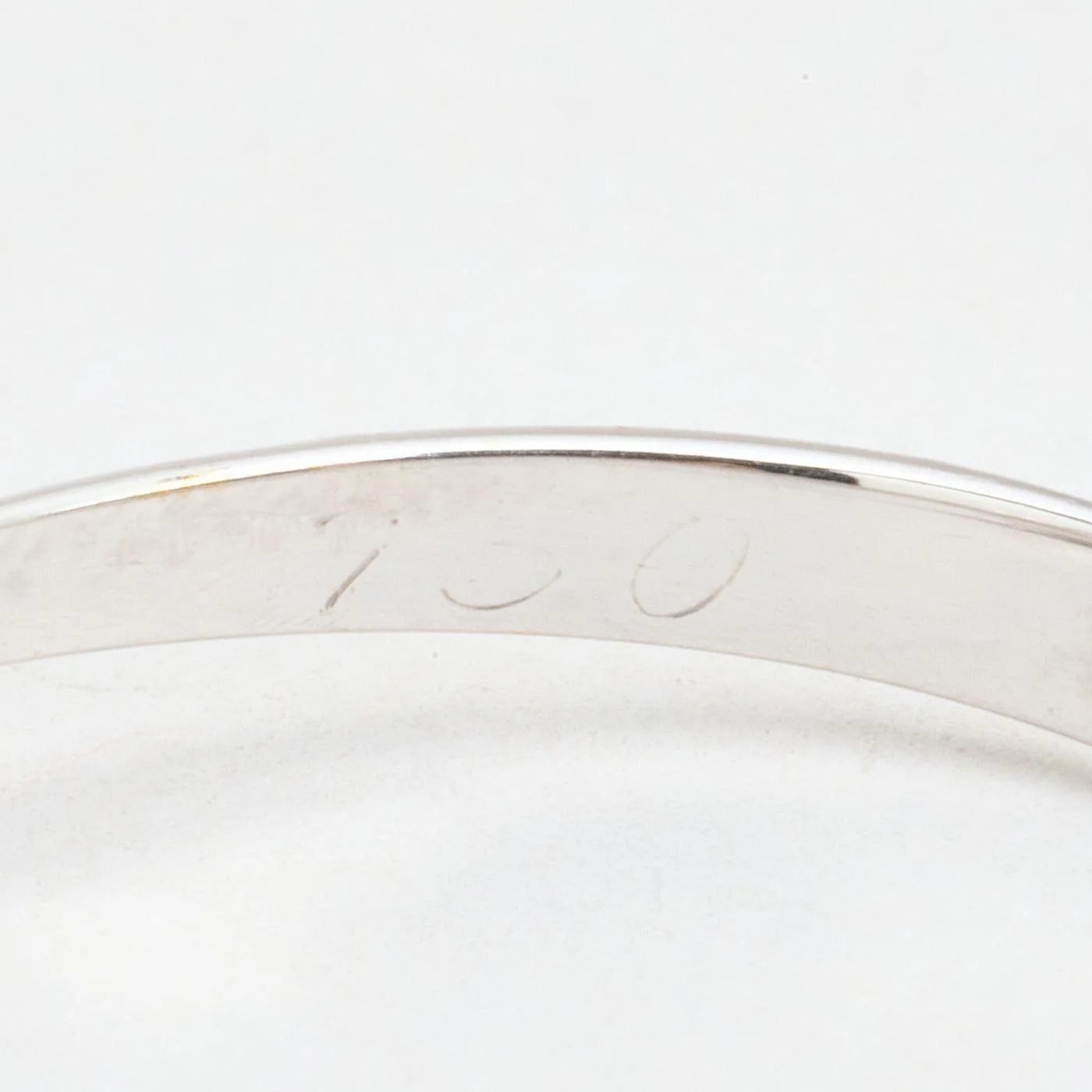 Solitärring med diamant (0.32 ct) i 18K vitt guld strl. 17.2 / strl. 54 - Image 5