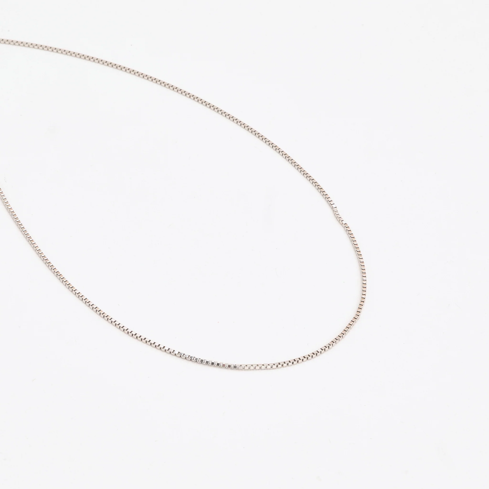 Venezia Halsband i 14K vitt guld, 47 cm, 2.7 g - Image 3