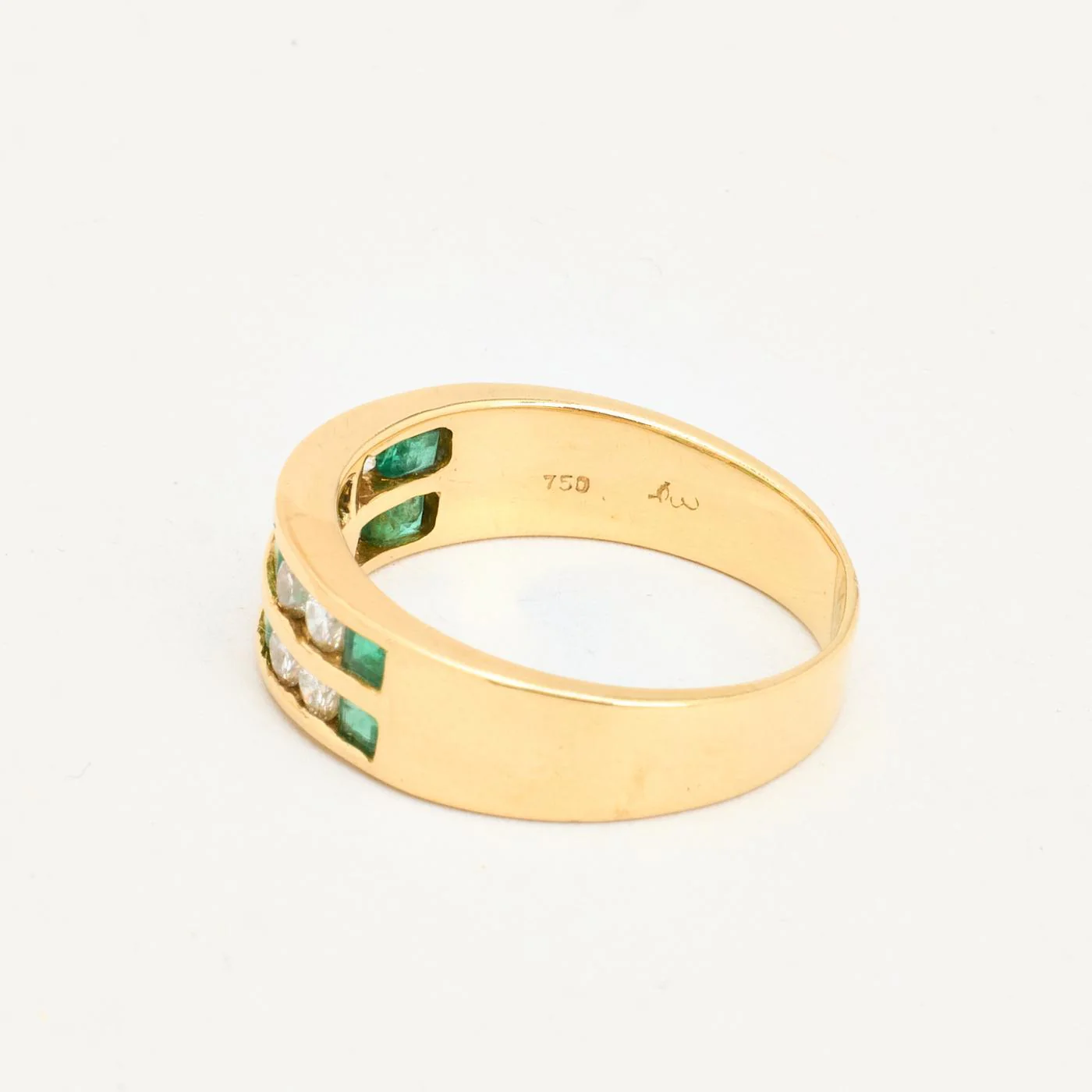 Gypsyring med diamant (0.25 ct) i 18K guld strl. 17.2 / strl. 54 - Image 5