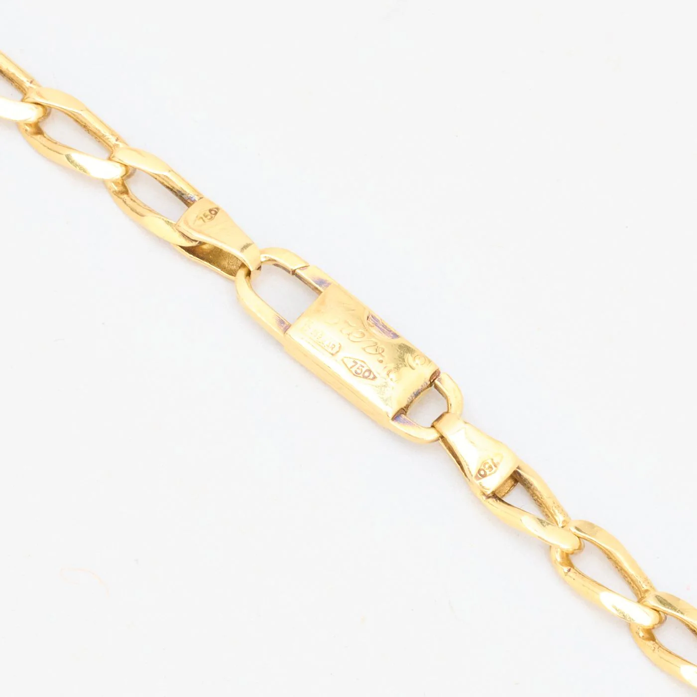 Länk Halsband i 18K guld, 53 cm, 18.56 g - Image 4