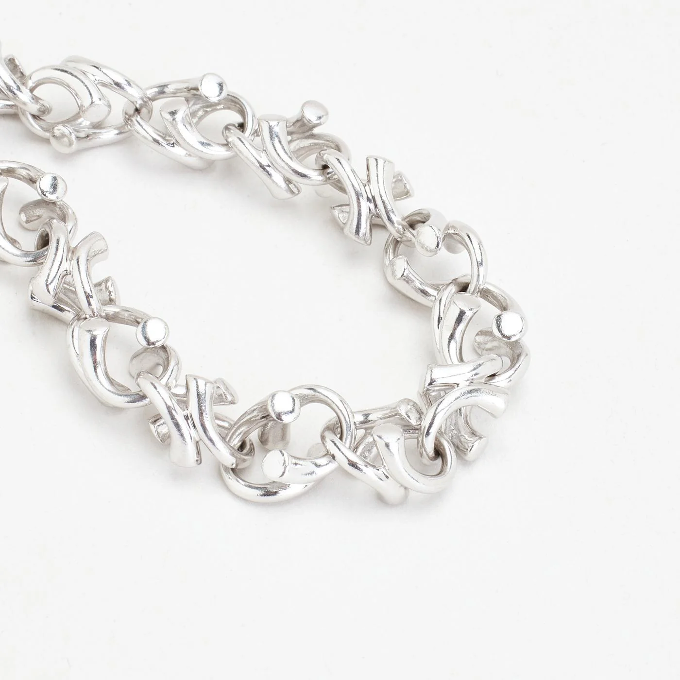 Georg Jensen Magic Armband i 18K vitt guld, 21 cm, 58.7 g - Image 3