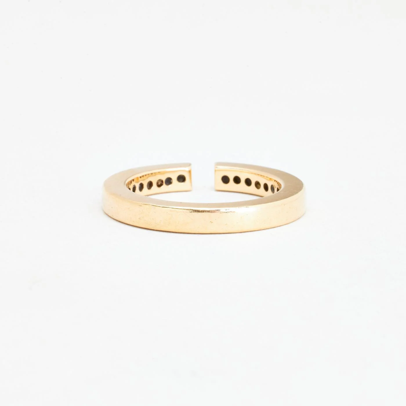 Alliansring med diamant (0.22 ct) i 14K guld strl. 16.6 / strl. 52 - Image 3