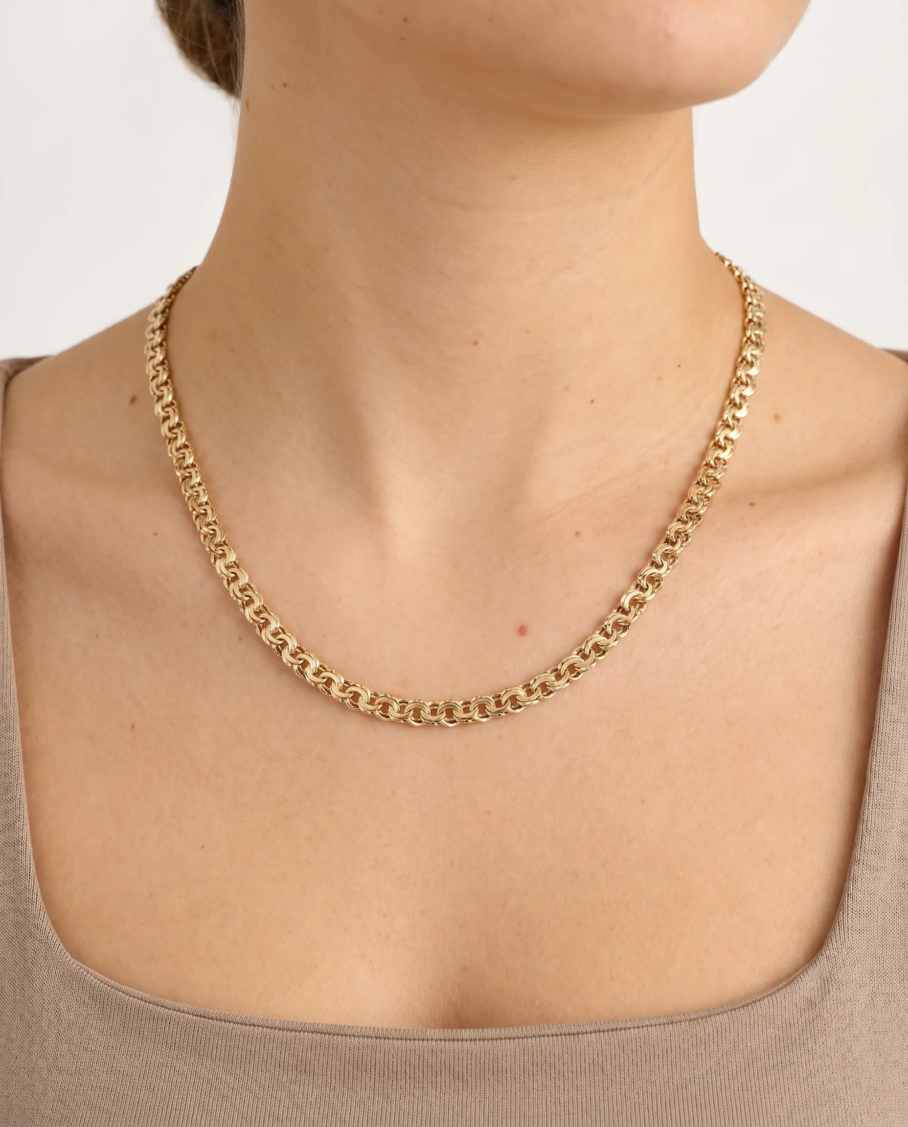 Bismarck Halsband i 8K guld, 43.5 cm, 14.88 g