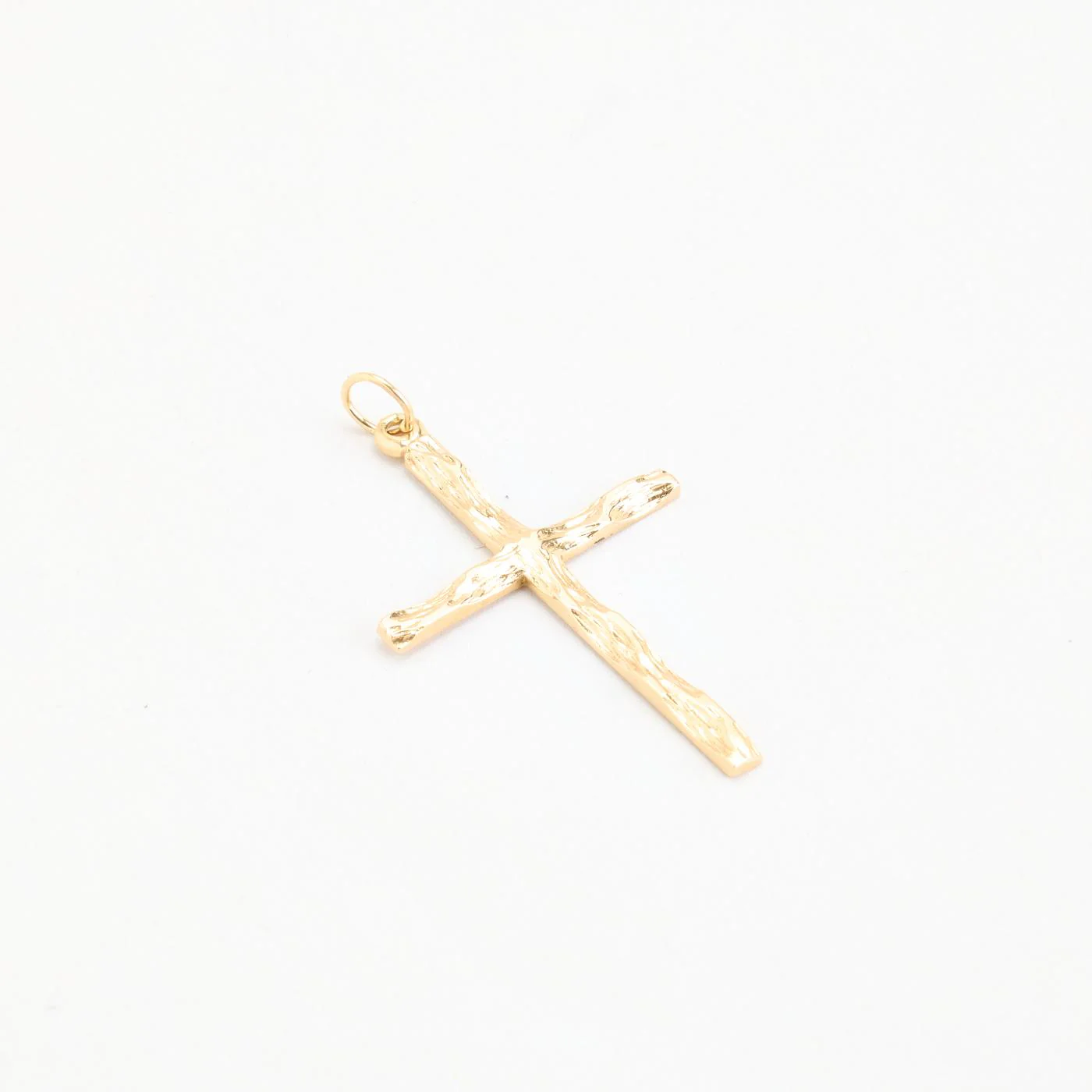 Organisk kors i 14K guld, 3.5 cm, 1.6 g - Image 2