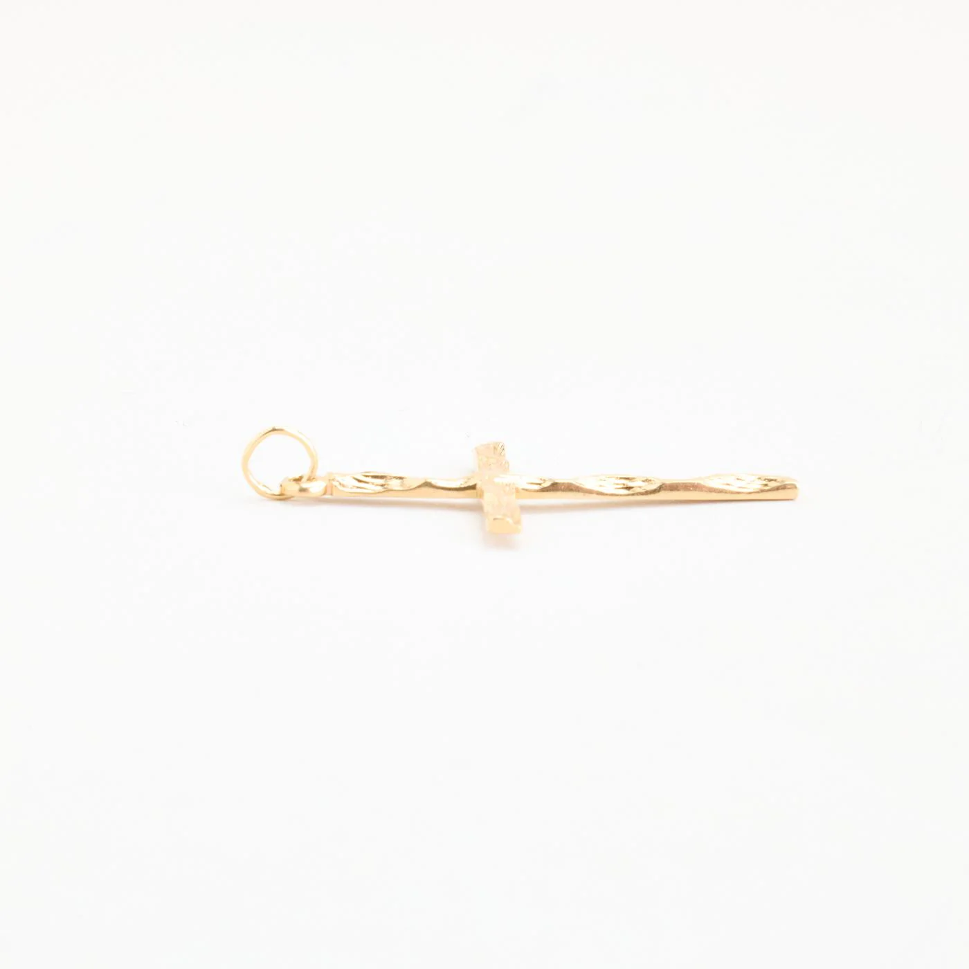 Organisk kors i 14K guld, 3.5 cm, 1.6 g - Image 4