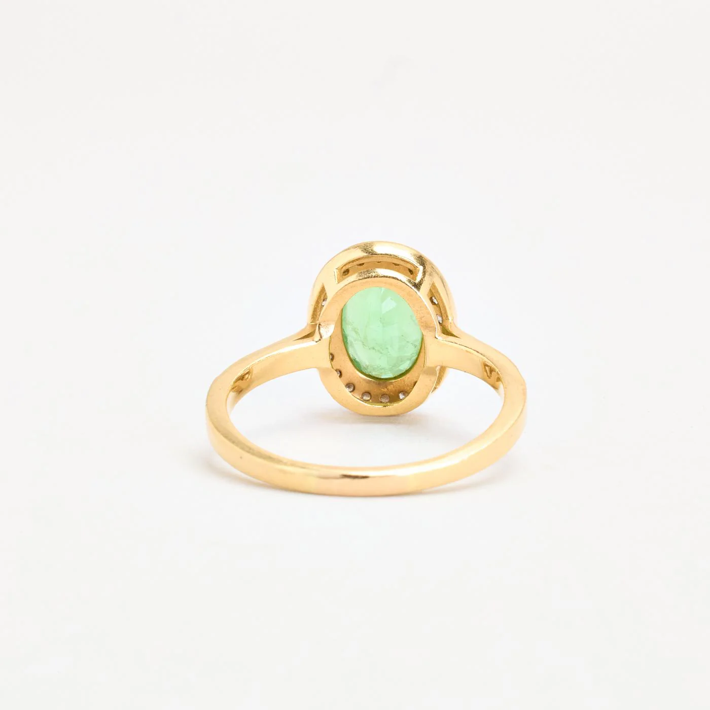 Haloring med diamant (0.57 ct) i 18K guld strl. 18.5 / strl. 58 - Image 3