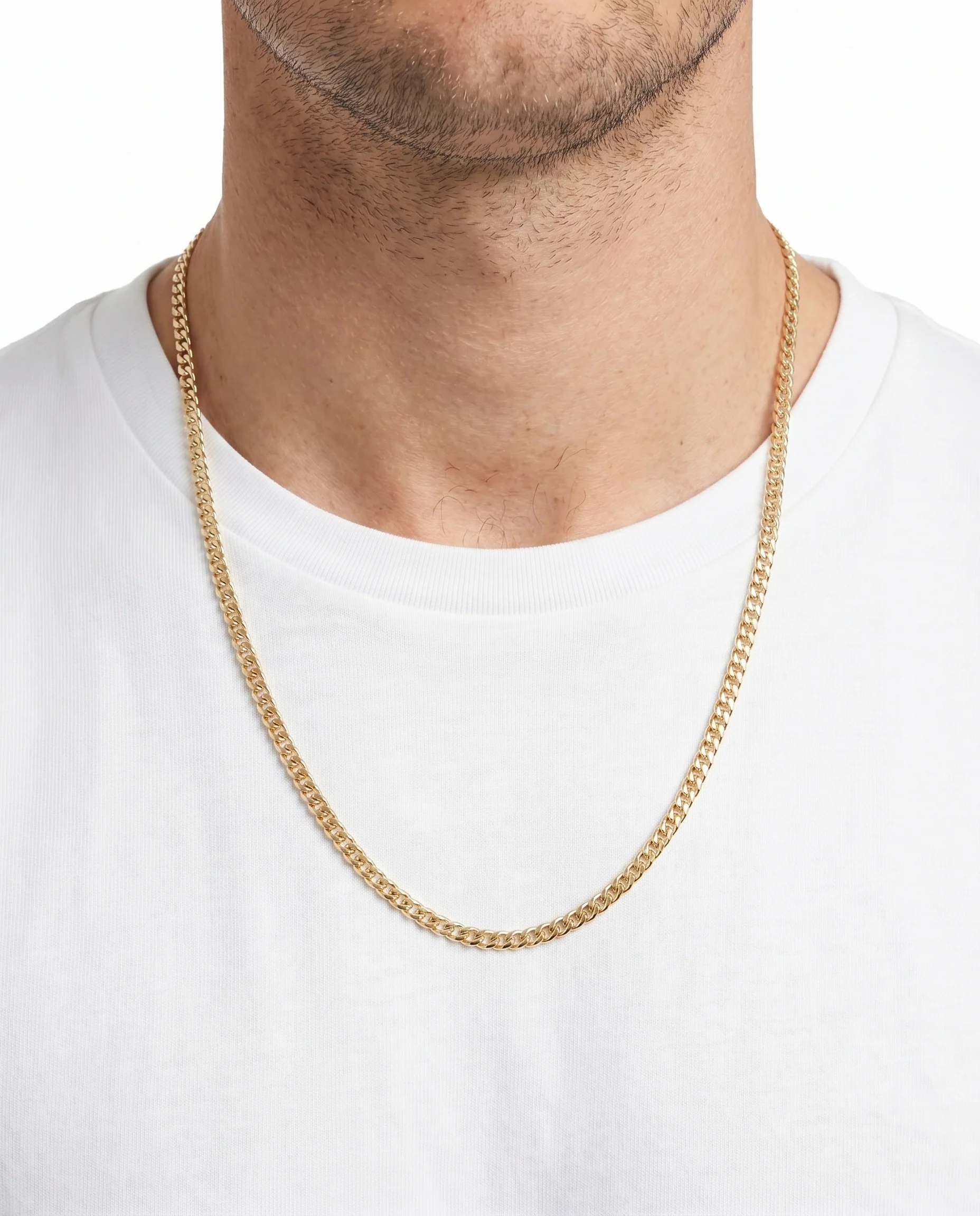 Pansar Halsband i 14K guld, 60 cm, 13.6 g