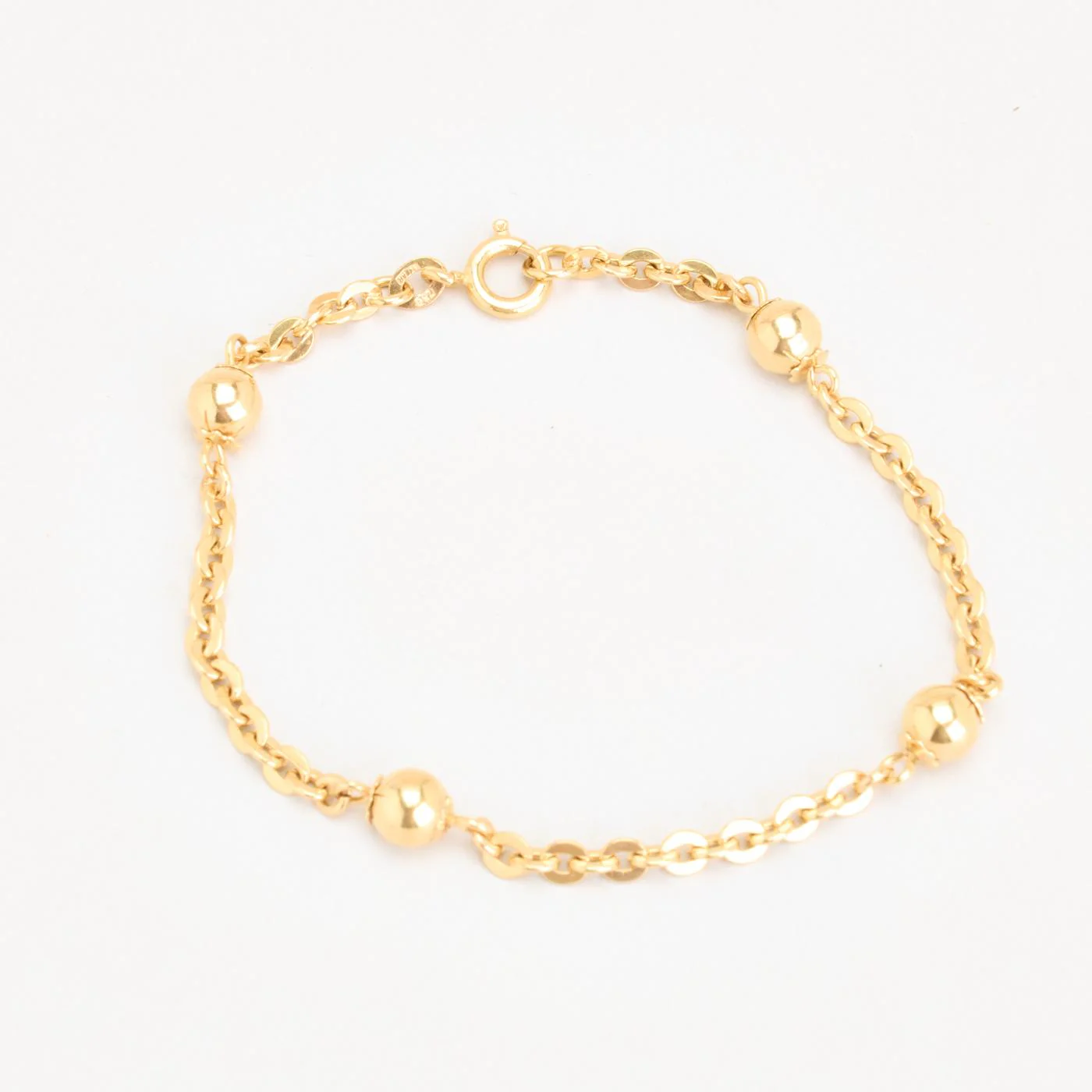 Ärtkedja Armband i 18K guld, 18 cm, 6.4 g - Image 2