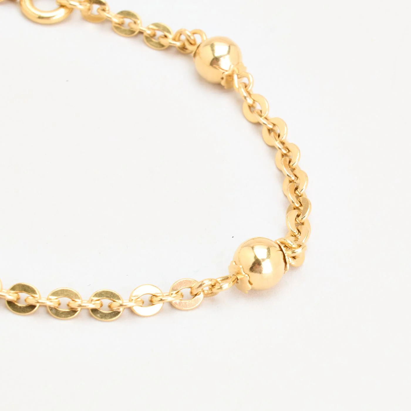 Ärtkedja Armband i 18K guld, 18 cm, 6.4 g - Image 3