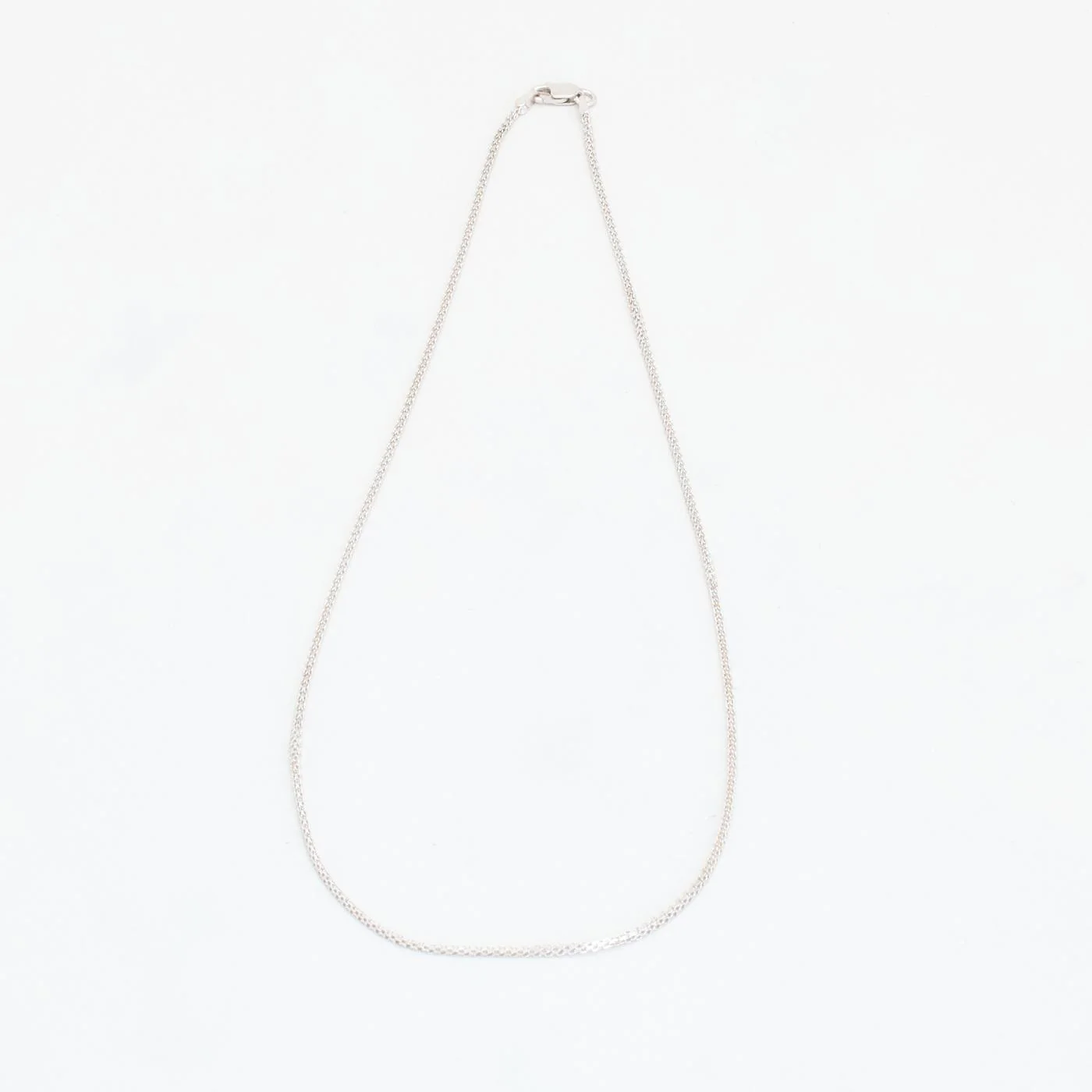 Singaporekedja Halsband i 18K vitt guld, 46 cm, 5.75 g