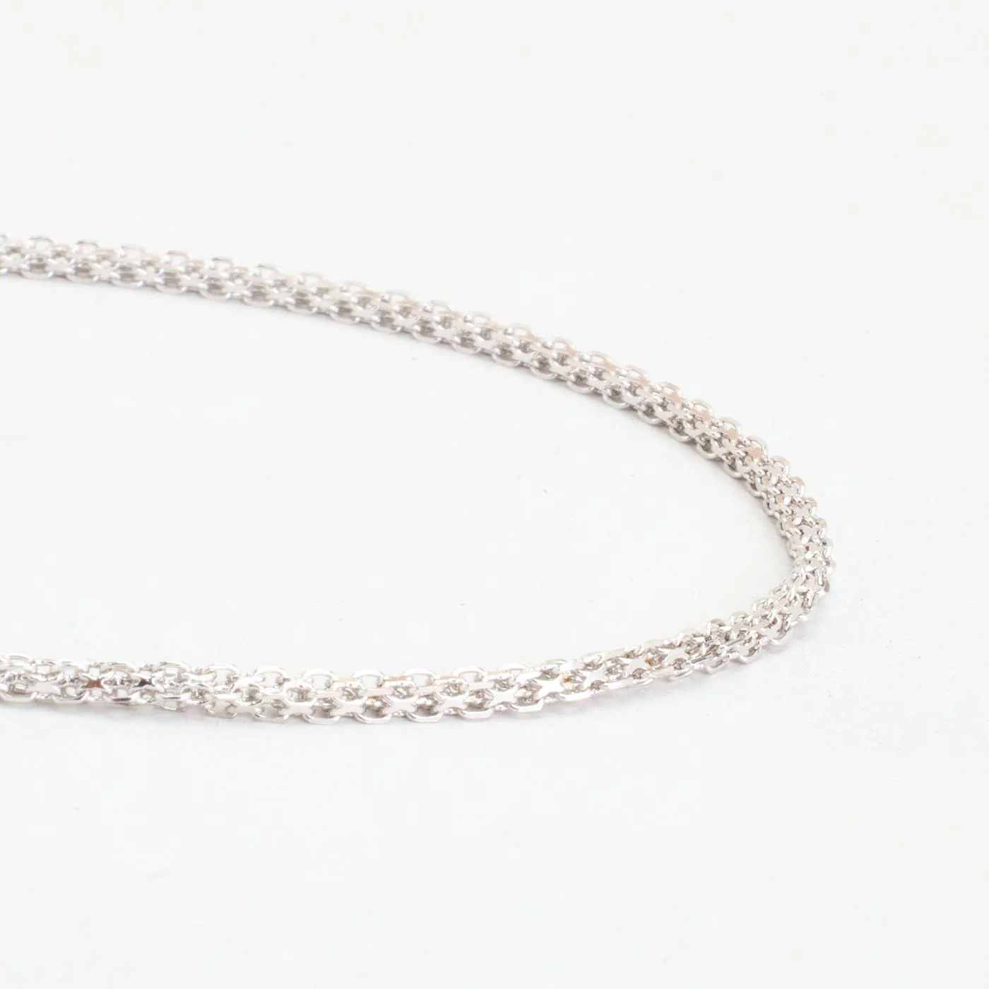 Singaporekedja Halsband i 18K vitt guld, 46 cm, 5.75 g - Image 2